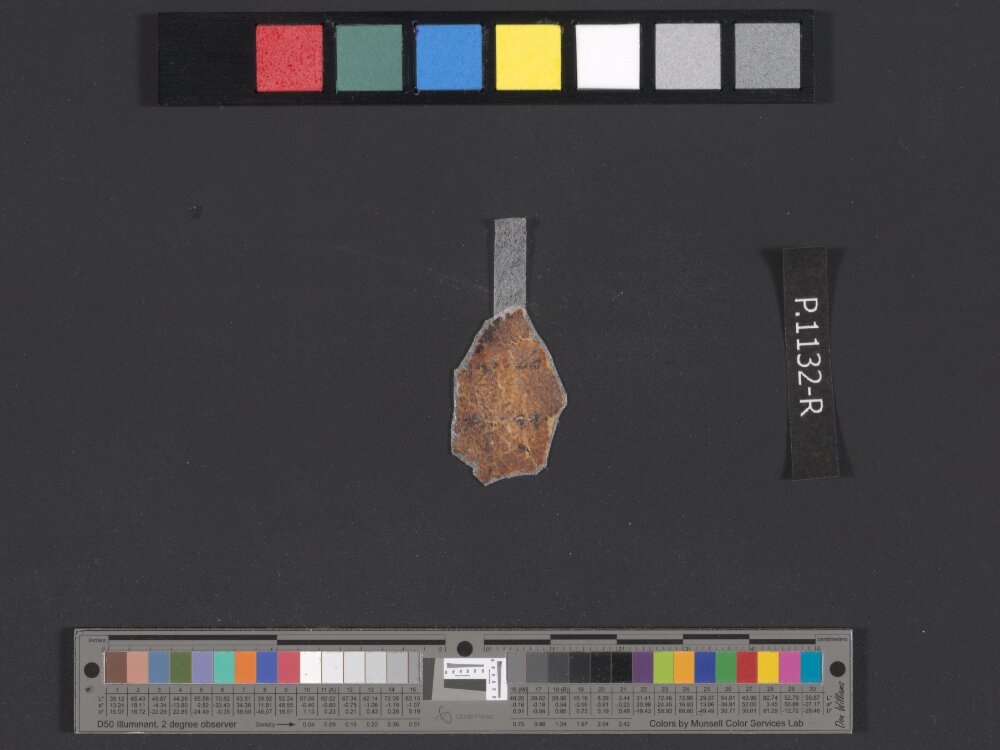 4QpaleoExodus m (Scan 5) showing Exodus 27:9 from Late Hasmonean Period (c. 100–25 BC) found in Qumran, Cave 4, currently housed at Rockefeller Museum, Jerusalem