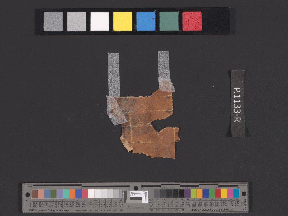 4QpaleoExodus m (Scan 3) showing Exodus 28:13 from Late Hasmonean Period (c. 100–25 BC) found in Qumran, Cave 4, currently housed at Rockefeller Museum, Jerusalem