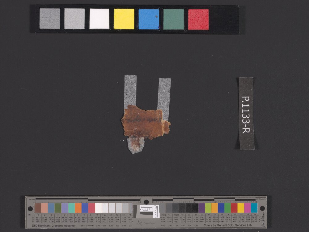 4QpaleoExodus m (Scan 4) showing Exodus 28:13 from Late Hasmonean Period (c. 100–25 BC) found in Qumran, Cave 4, currently housed at Rockefeller Museum, Jerusalem