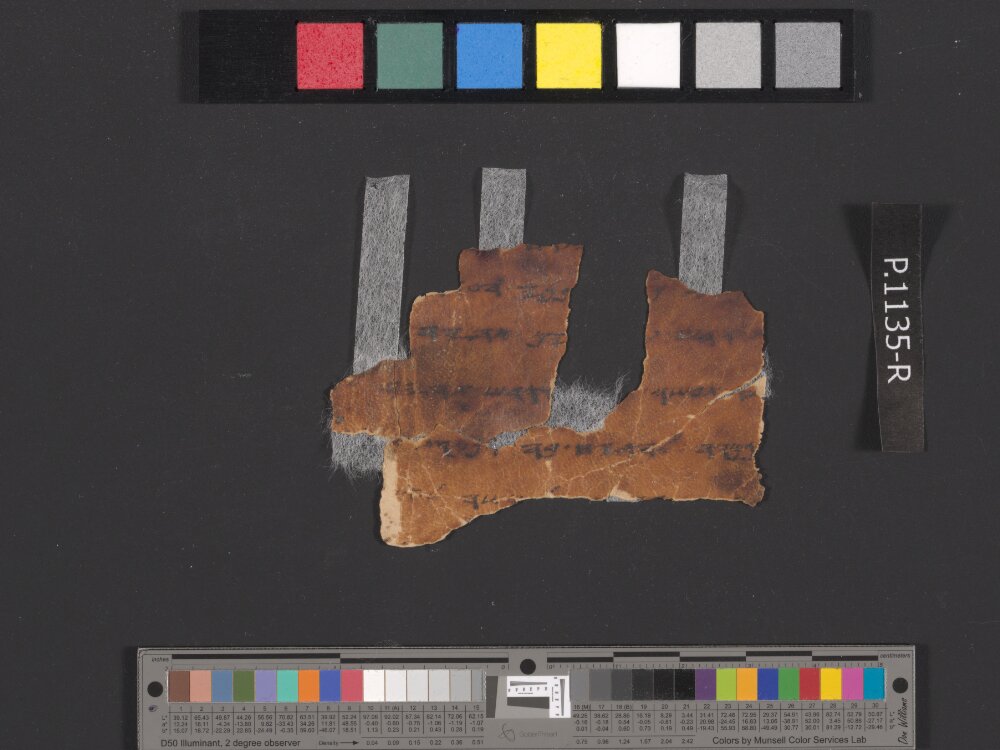 4QpaleoExodus m (Scan 4) showing Exodus 31:2 from Late Hasmonean Period (c. 100–25 BC) found in Qumran, Cave 4, currently housed at Rockefeller Museum, Jerusalem