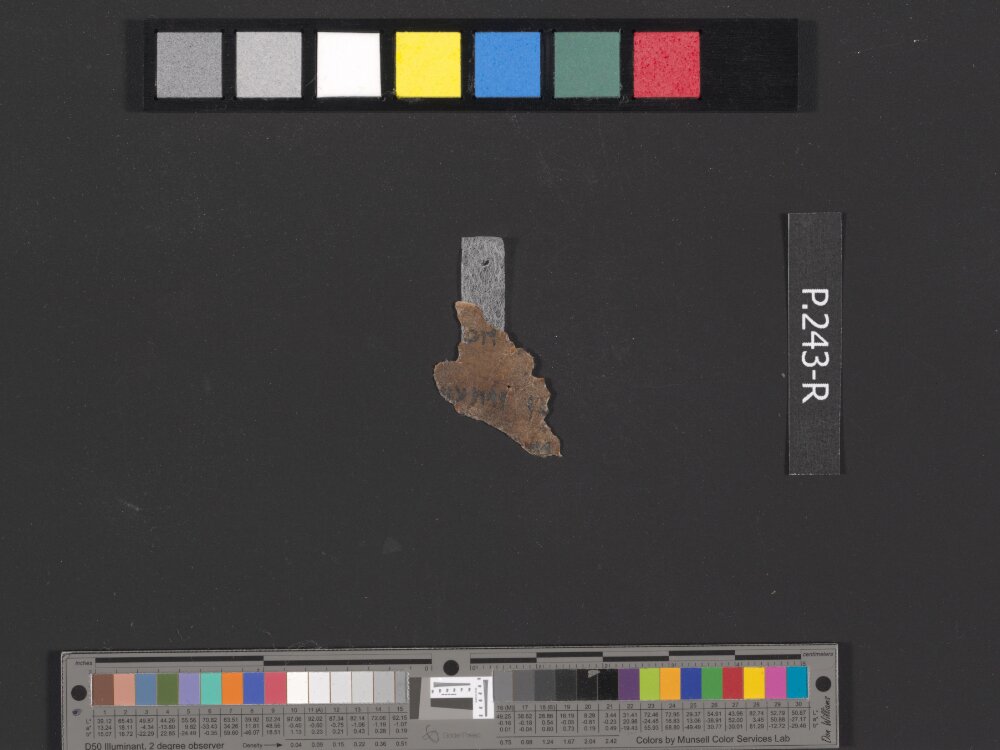 4QDeuteronomy c (4QDeutᶜ) showing Deuteronomy 3:26 from Mid- to Late 2nd Century BC found in Qumran, Cave 4, currently housed at Rockefeller Museum, Jerusalem