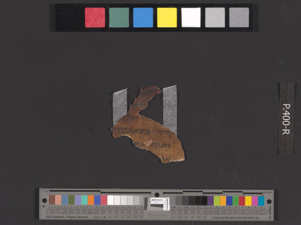 4QDeuteronomy g (Scan 1) showing Deuteronomy 26:2 from Early 1st Century AD found in Qumran, Cave 4, currently housed at Rockefeller Museum, Jerusalem