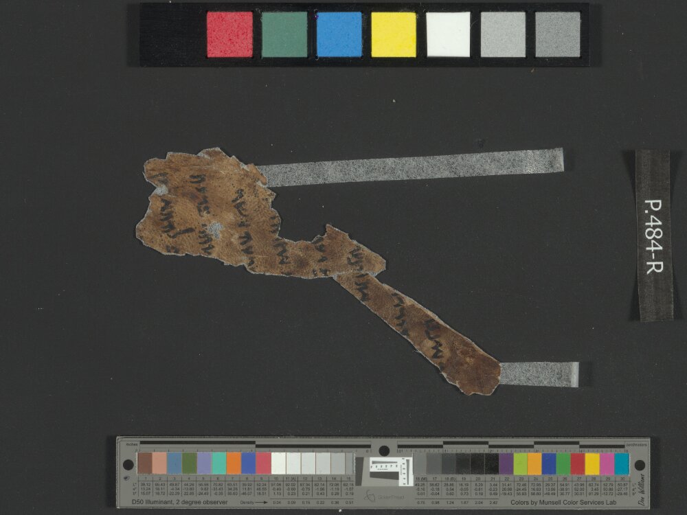 4Q Reworked Pentateuch b showing Genesis 44:32 from c. 75–50 BC found in Qumran, Cave 4, currently housed at Rockefeller Museum, Jerusalem
