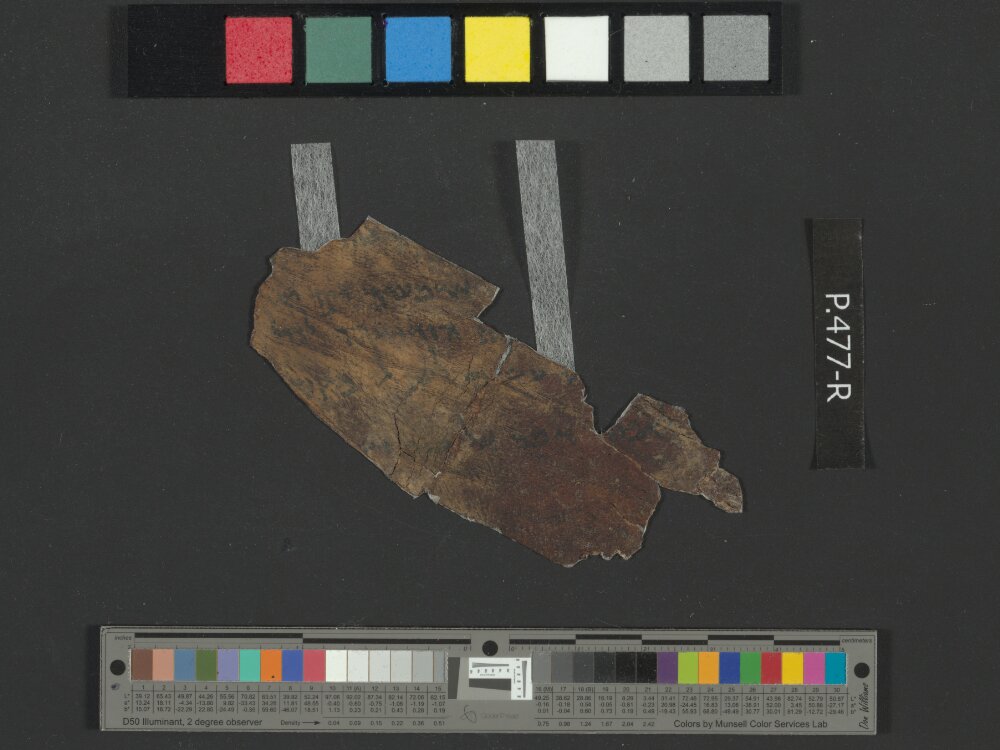 4Q Reworked Pentateuch b showing Exodus 25:2 from c. 75–50 BC found in Qumran, Cave 4, currently housed at Rockefeller Museum, Jerusalem