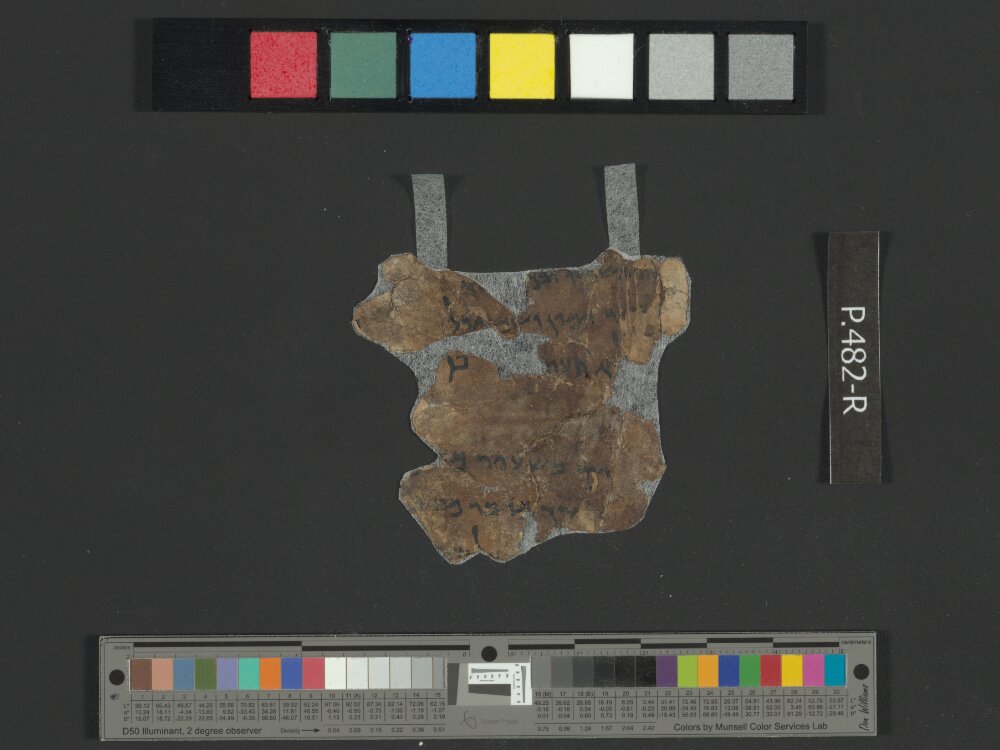 4Q Reworked Pentateuch b (Scan 2) showing Deuteronomy 2:13 from c. 75–50 BC found in Qumran, Cave 4, currently housed at Rockefeller Museum, Jerusalem