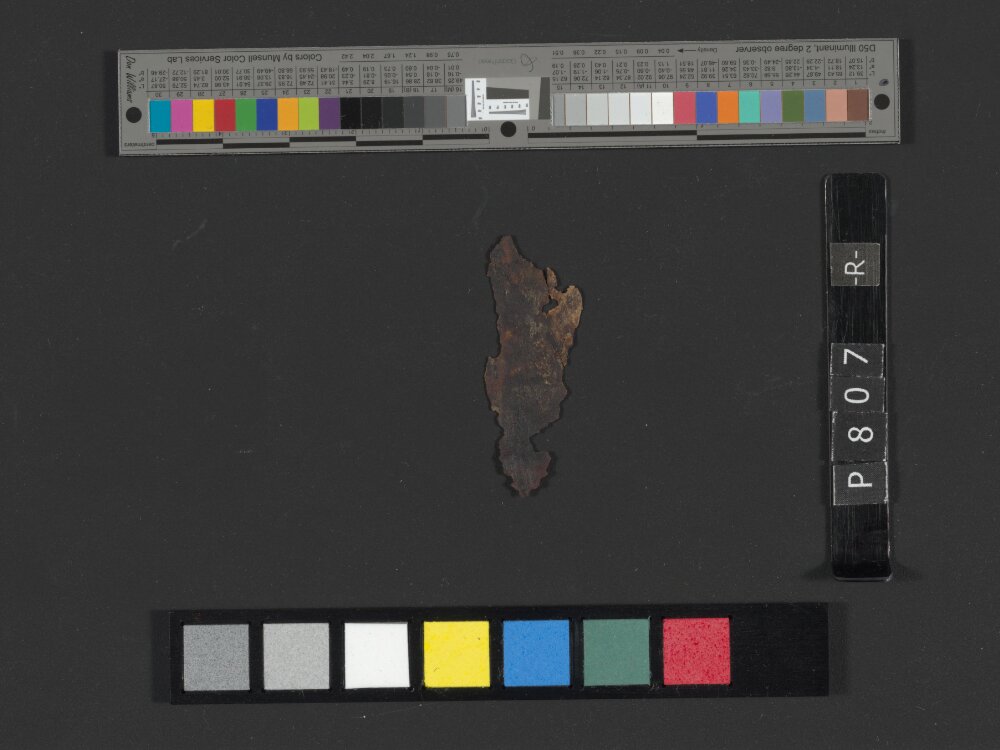 4Q Reworked Pentateuch c (Scan 1) showing Exodus 29:21 from c. 75–50 BC found in Qumran, Cave 4, currently housed at Rockefeller Museum, Jerusalem