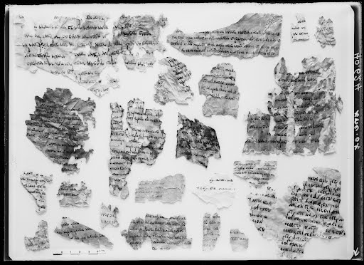 4QGenesis d (4QGenᵈ) (Scan 1) showing Genesis 1:21 from Mid-1st Century BC found in Qumran, Cave 4, currently housed at Rockefeller Museum, Jerusalem