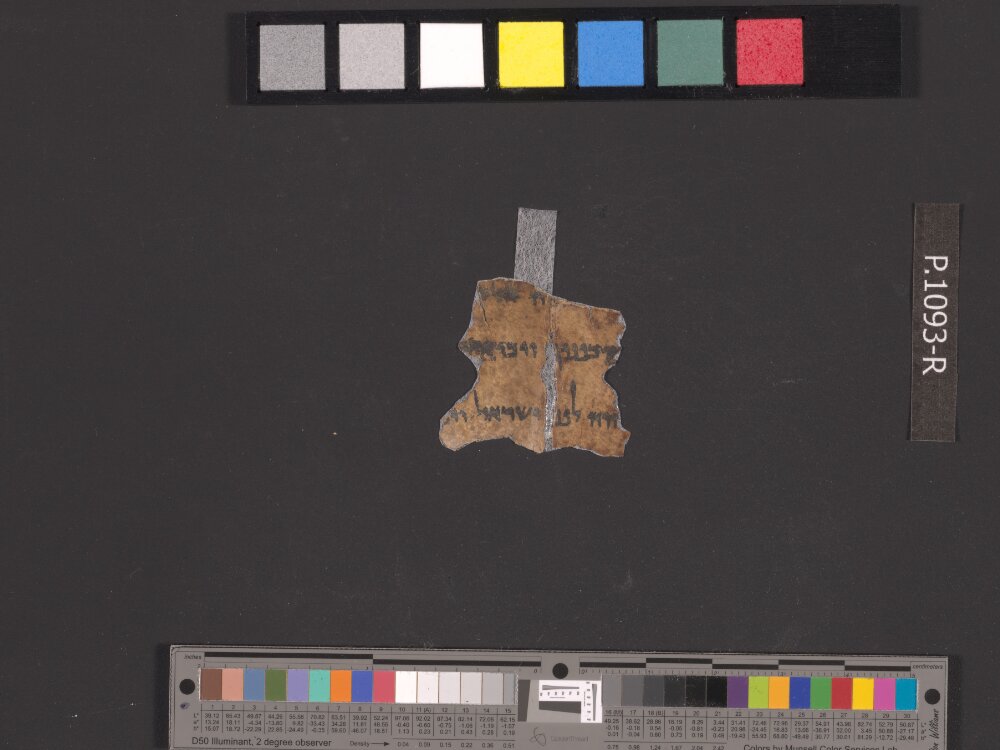 4QJoshᵃ (4QJoshuaᵃ) (Scan 2) showing Joshua (Jesus) 10:3 from Mid-2nd Century BC – Mid-1st Century BC found in Qumran, Cave 4, currently housed at Rockefeller Museum, Jerusalem