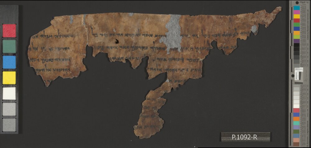 4QJoshᵃ (4QJoshuaᵃ) (Scan 1) showing Joshua (Jesus) 5:3 from Mid-2nd Century BC – Mid-1st Century BC found in Qumran, Cave 4, currently housed at Rockefeller Museum, Jerusalem