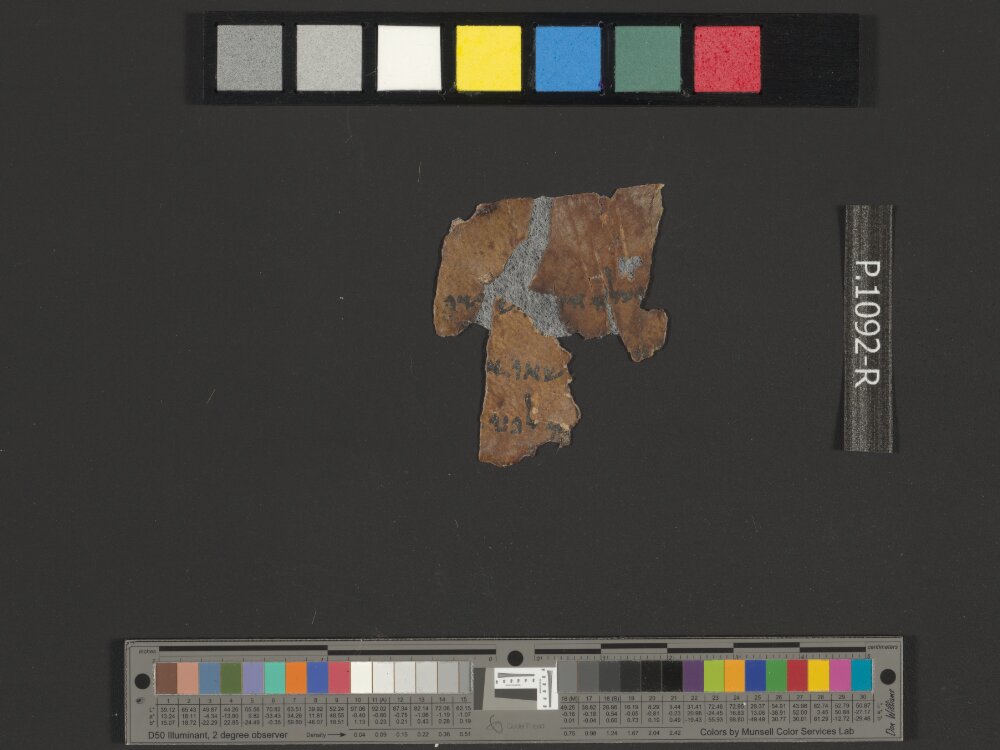 4QJoshᵃ (4QJoshuaᵃ) (Scan 2) showing Joshua (Jesus) 5:3 from Mid-2nd Century BC – Mid-1st Century BC found in Qumran, Cave 4, currently housed at Rockefeller Museum, Jerusalem