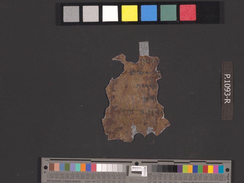 4QJoshᵃ (4QJoshuaᵃ) (Scan 3) showing Joshua (Jesus) 7:13 from Mid-2nd Century BC – Mid-1st Century BC found in Qumran, Cave 4, currently housed at Rockefeller Museum, Jerusalem