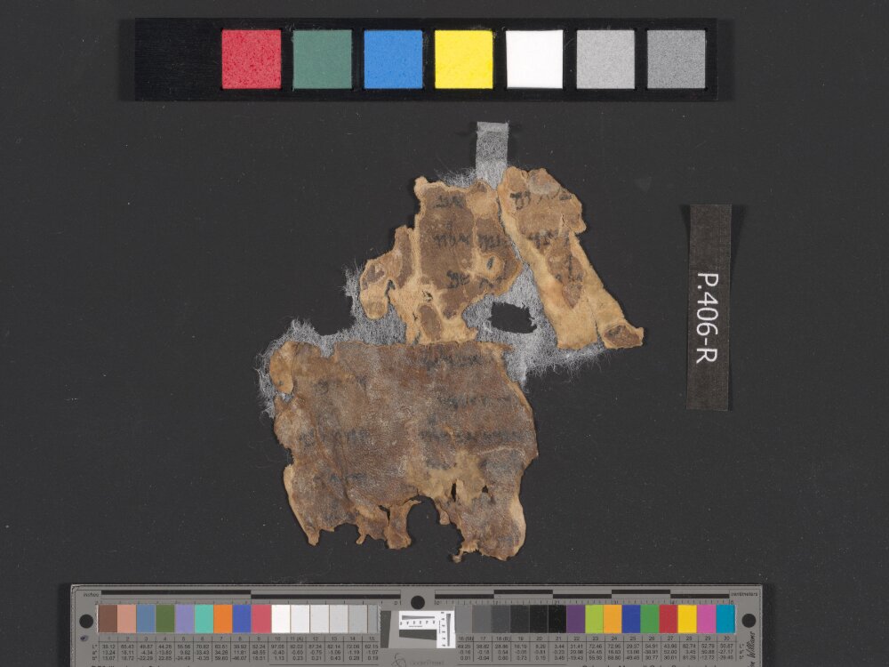 4QSamuelᶜ (Scan 3) showing 2 Samuel (2 Kingdoms) 14:33 from c. 100–75 BC found in Qumran, Cave 4, currently housed at Rockefeller Museum, Jerusalem
