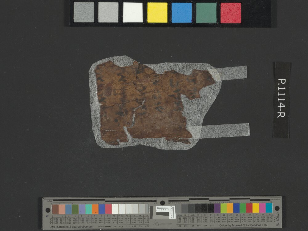 4Q76 (4QXIIa) Minor Prophets a (Scan 2) showing Jonah 1:8 from Mid-2nd Century BC found in Qumran, Cave 4, currently housed at Rockefeller Museum, Jerusalem