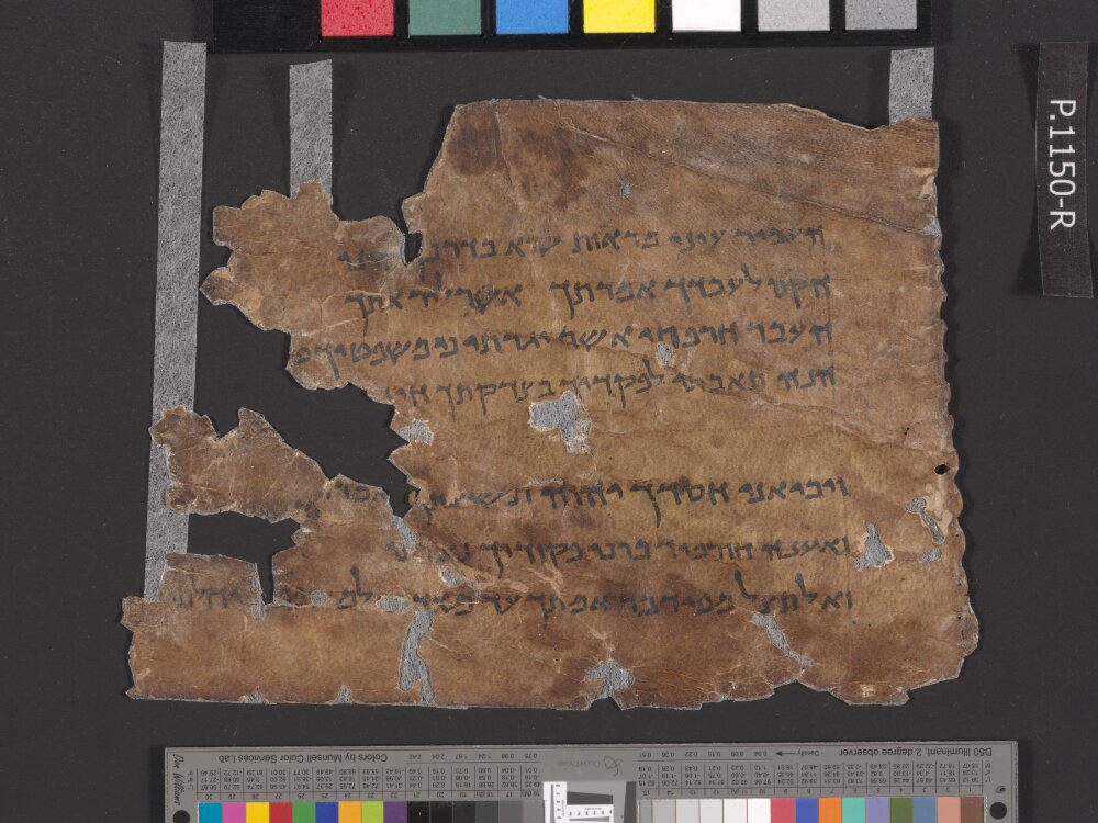 4Q Psalms g showing Psalms 118:39 from Mid-1st Century AD (c. 30–68 AD) found in Qumran, Cave 4, currently housed at Rockefeller Museum, Jerusalem