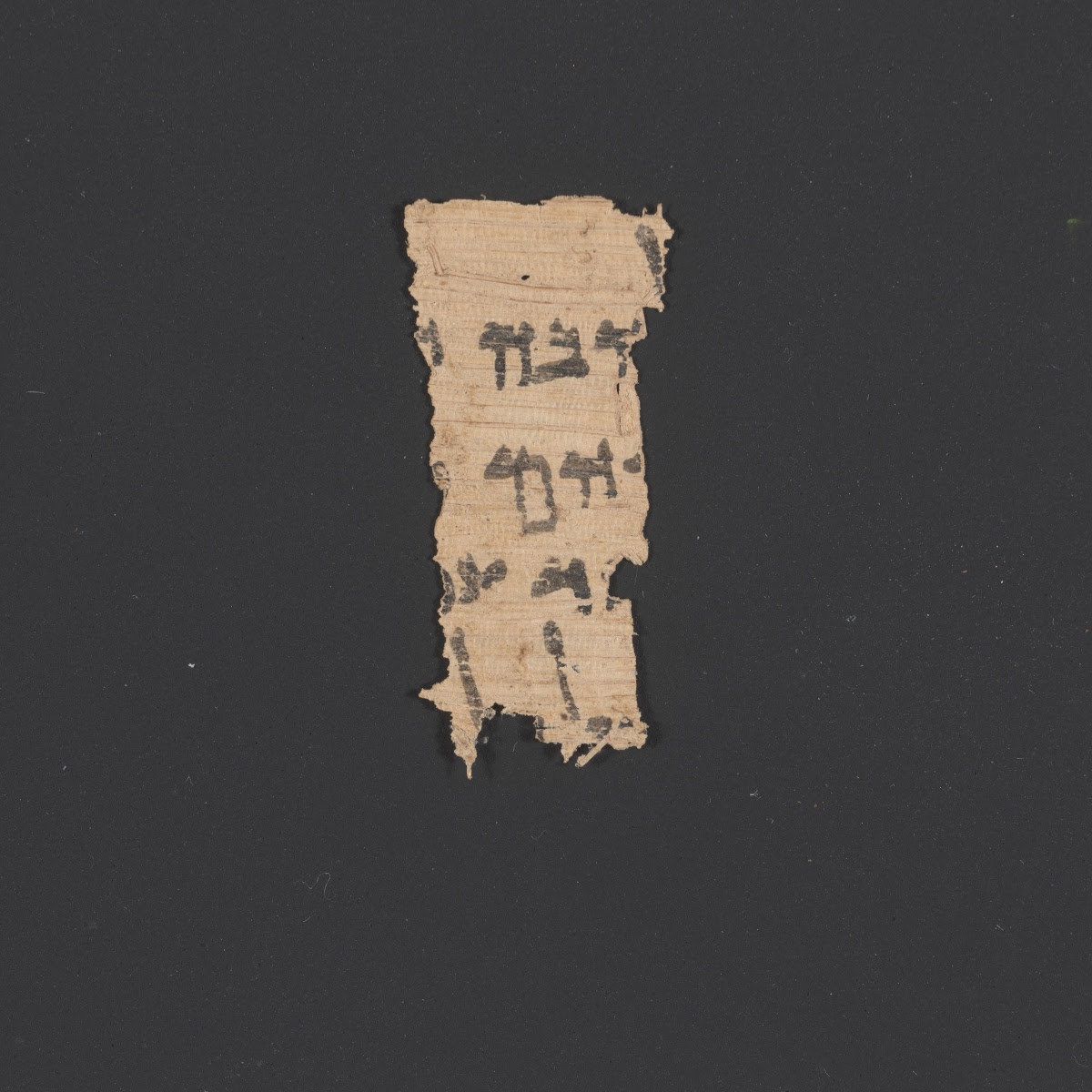 6QpapDan (Scan 1) showing Daniel 10:13 from Mid-1st Century AD found in Qumran, Cave 6, currently housed at Rockefeller Museum, Jerusalem