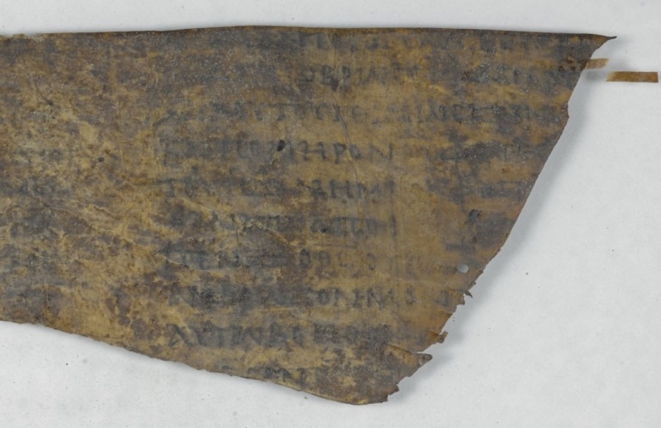 Rahlfs 907 showing Genesis 2:23 from 3rd Century AD found in Oxyrhynchus, Egypt, currently housed at British Library, London
