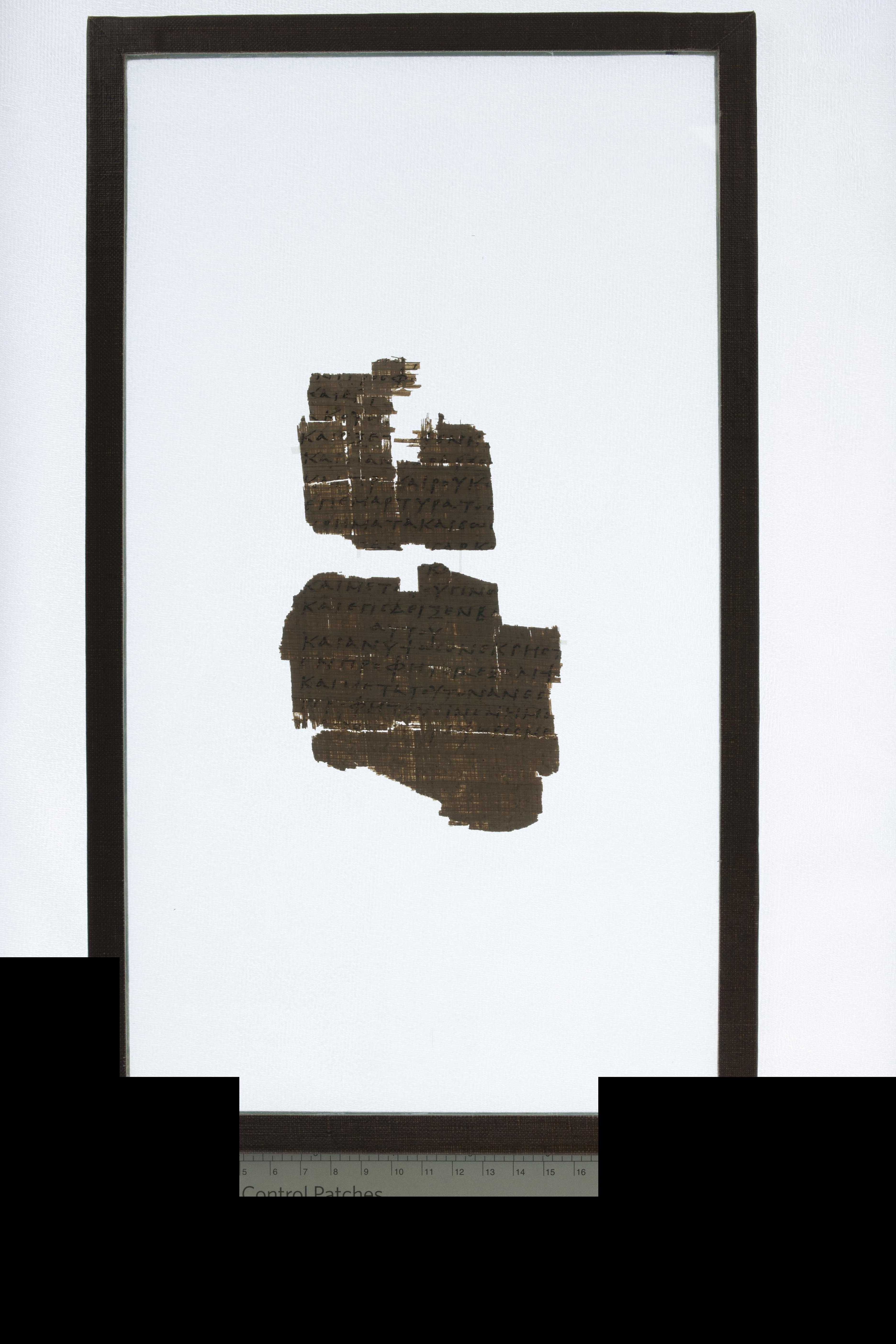 Chester Beatty Biblical Papyrus XI (Scan 2) showing Sirach 46:18 from 4th Century AD found in Egypt (likely Fayum region), currently housed at Chester Beatty Library, Dublin, Ireland