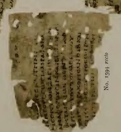 Papyrus Oxyrhynchus 1594 showing Tobit 12:18 from 3rd – 4th Century AD found in Oxyrhynchus, Egypt, currently housed at Cambridge University Library, Cambridge
