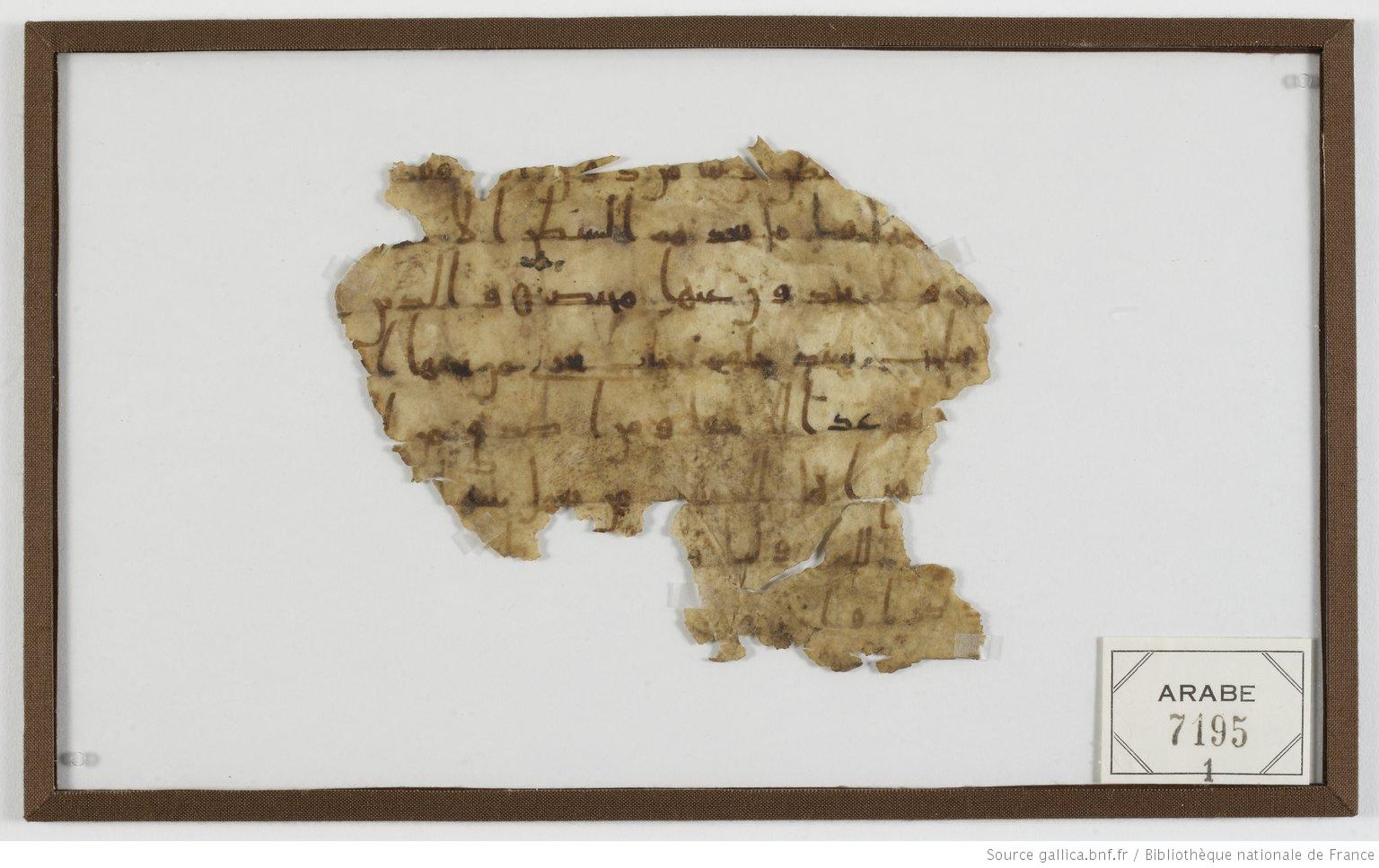 London, The British Library, Or. 2165 (Scan 3), in ḥiǧāzī II script, showing Surah 4:124 from Mid 7th to Mid 8th Century AD found in Fustat (Old Cairo), Egypt, currently housed at The British Library, London