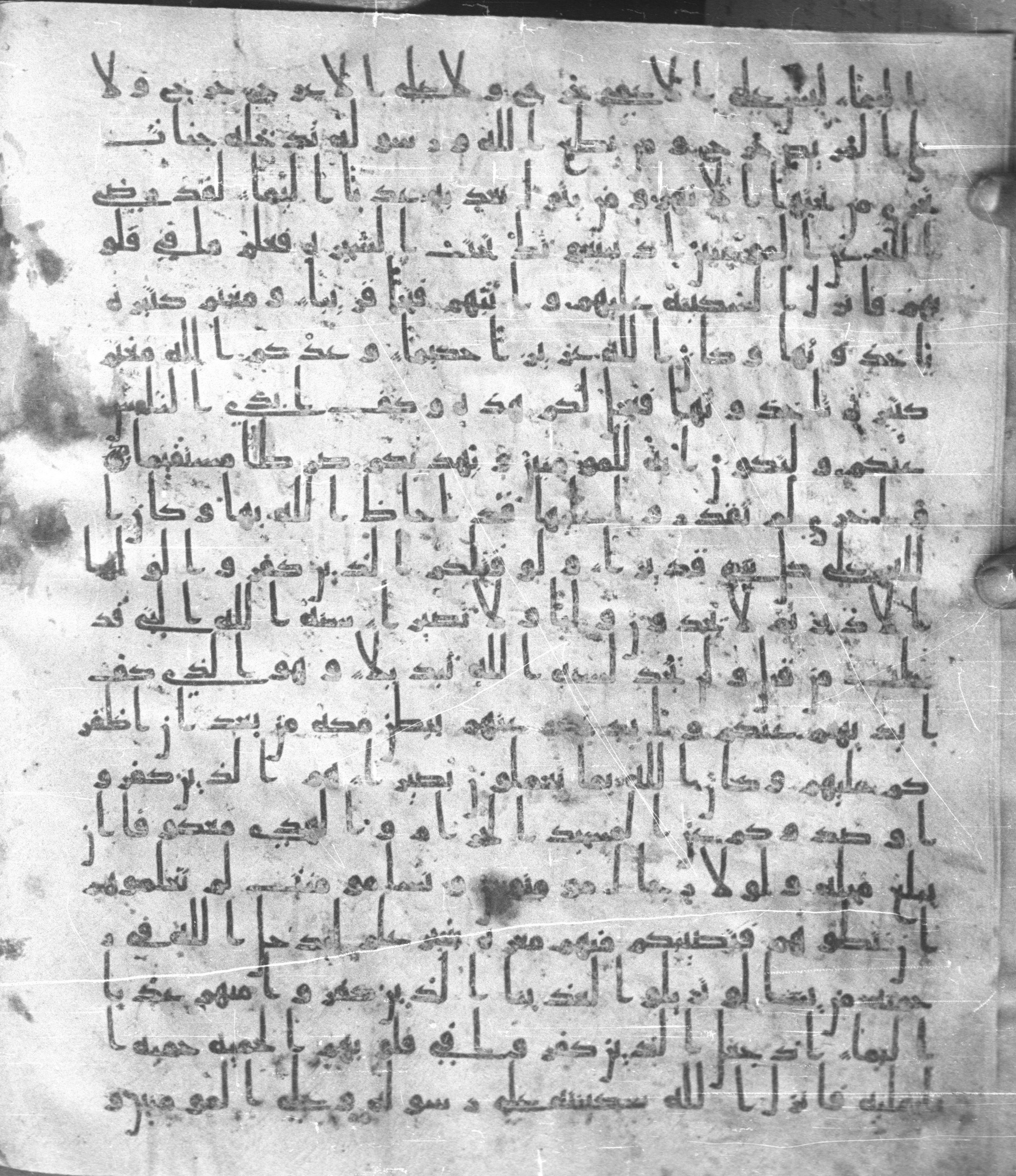 Staatsbibliothek zu Berlin, Ms. or. fol. 4313 (Scan 2), in Ḥiǧāzī (close to type II) script, showing Surah 48:21 from Mid to Late 7th Century AD found in Fustat (Old Cairo), Egypt, currently housed at Staatsbibliothek zu Berlin, Berlin