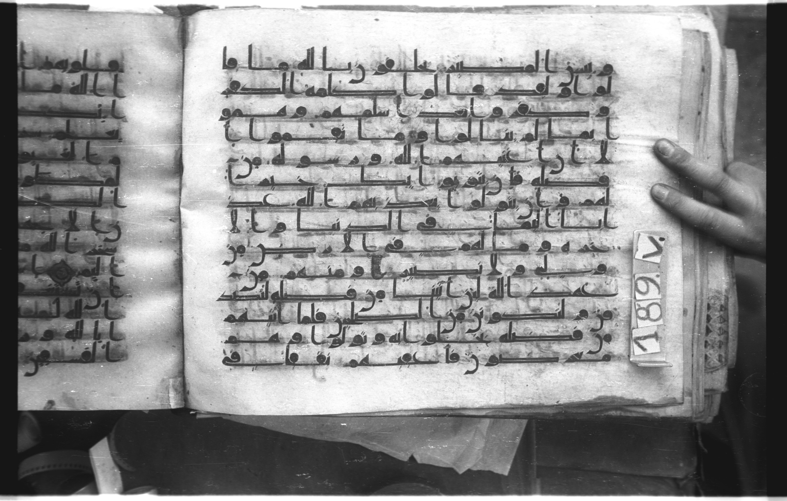 Istanbul, Topkapı Palace Museum, "Saray 50386" (Karatay 42), in kūfī, type F.I script, showing Surah 9:76 from Mid-8th to Late 9th Century AD found in Unknown provenance, currently housed at Topkapı Palace Museum (Topkapı Sarayı Müzesi), Istanbul, Turkey