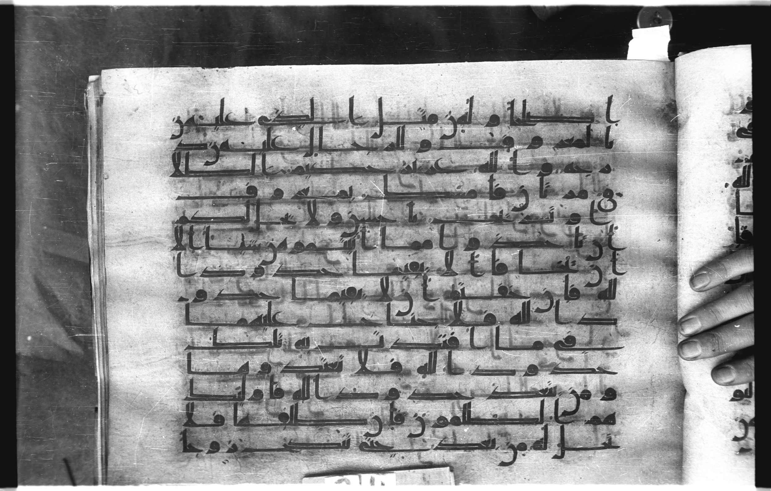 Istanbul, Topkapı Palace Museum, "Saray 50386" (Karatay 42), in kūfī, type F.I script, showing Surah 2:229 from Mid-8th to Late 9th Century AD found in Unknown provenance, currently housed at Topkapı Palace Museum (Topkapı Sarayı Müzesi), Istanbul, Turkey