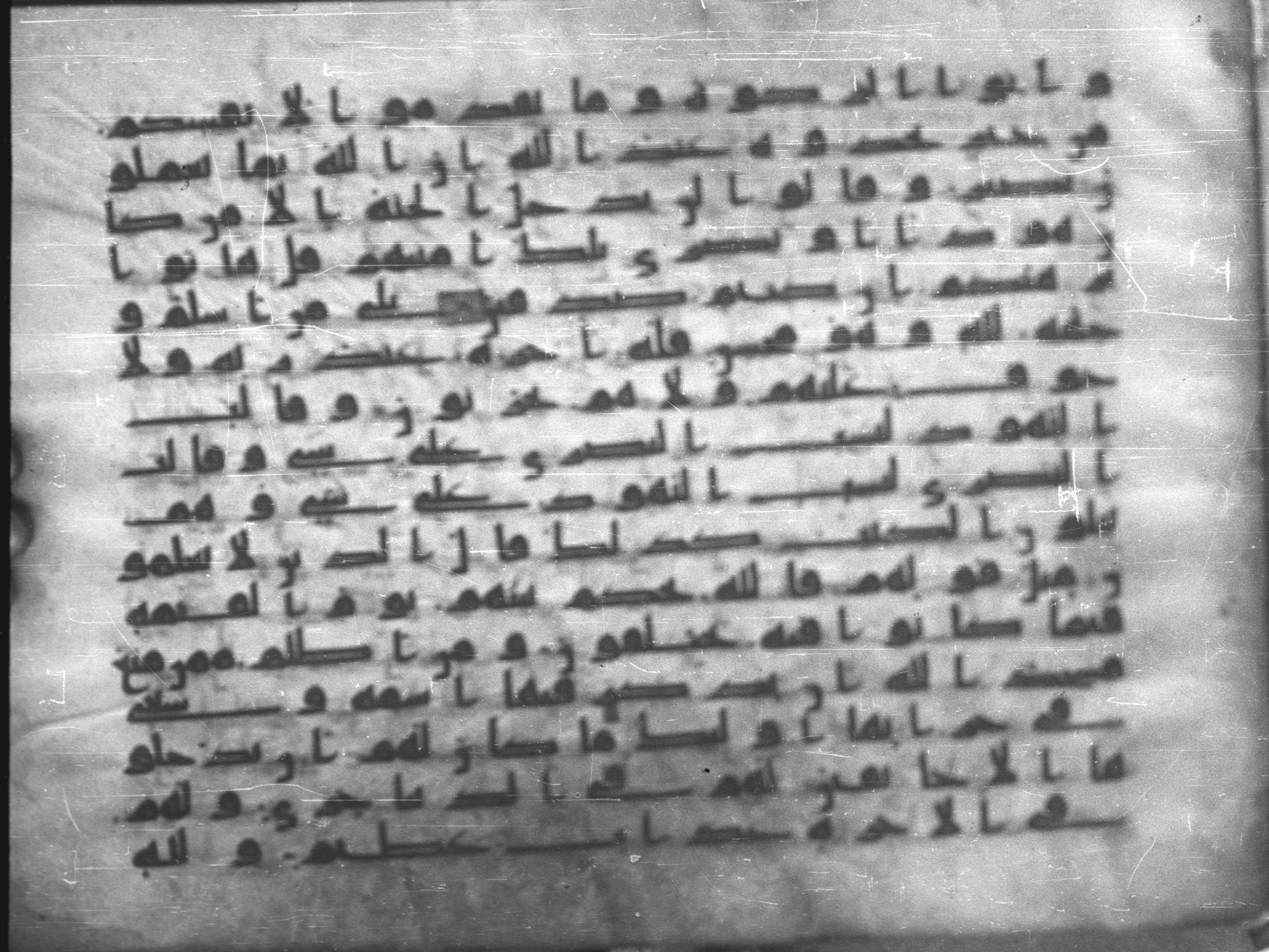 Topkapı Palace Museum, Saray 50395, in Kūfī D IV script, showing Surah 2:113 from Mid 8th to Late 9th Century AD found in Unknown, currently housed at Topkapı Palace Museum (Topkapı Sarayı Müzesi), Istanbul, Turkey