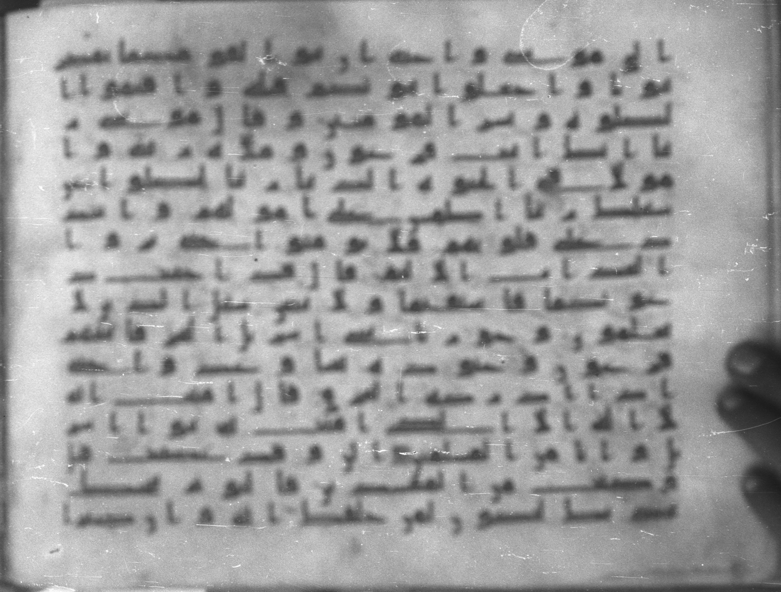 Topkapı Palace Museum, Saray 50395 (Scan 1), in Kūfī D IV script, showing Surah 10:89 from Mid 8th to Late 9th Century AD found in Unknown, currently housed at Topkapı Palace Museum (Topkapı Sarayı Müzesi), Istanbul, Turkey