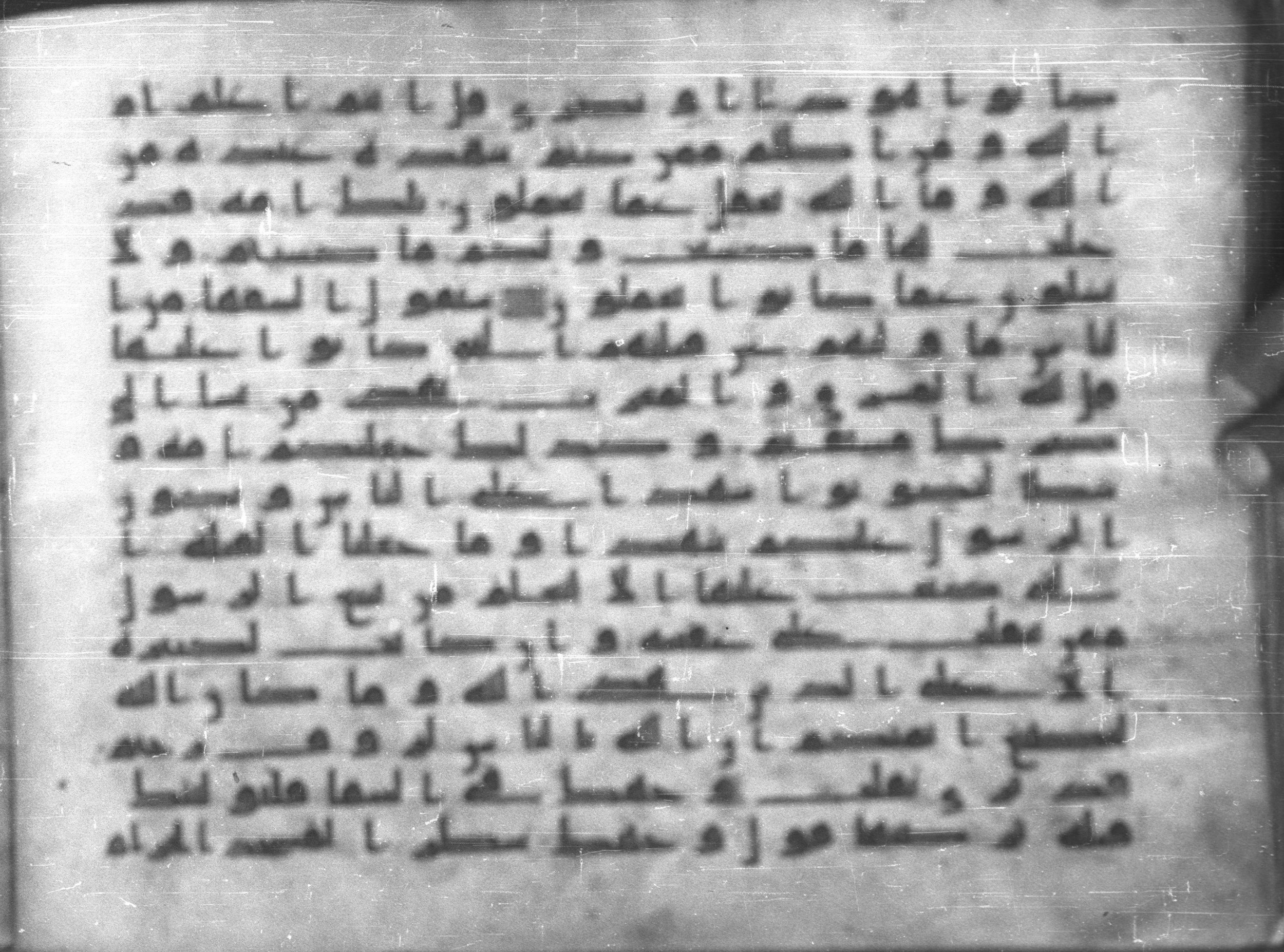 Topkapı Palace Museum, Saray 50395 (Scan 1), in Kūfī D IV script, showing Surah 2:142 from Mid 8th to Late 9th Century AD found in Unknown, currently housed at Topkapı Palace Museum (Topkapı Sarayı Müzesi), Istanbul, Turkey
