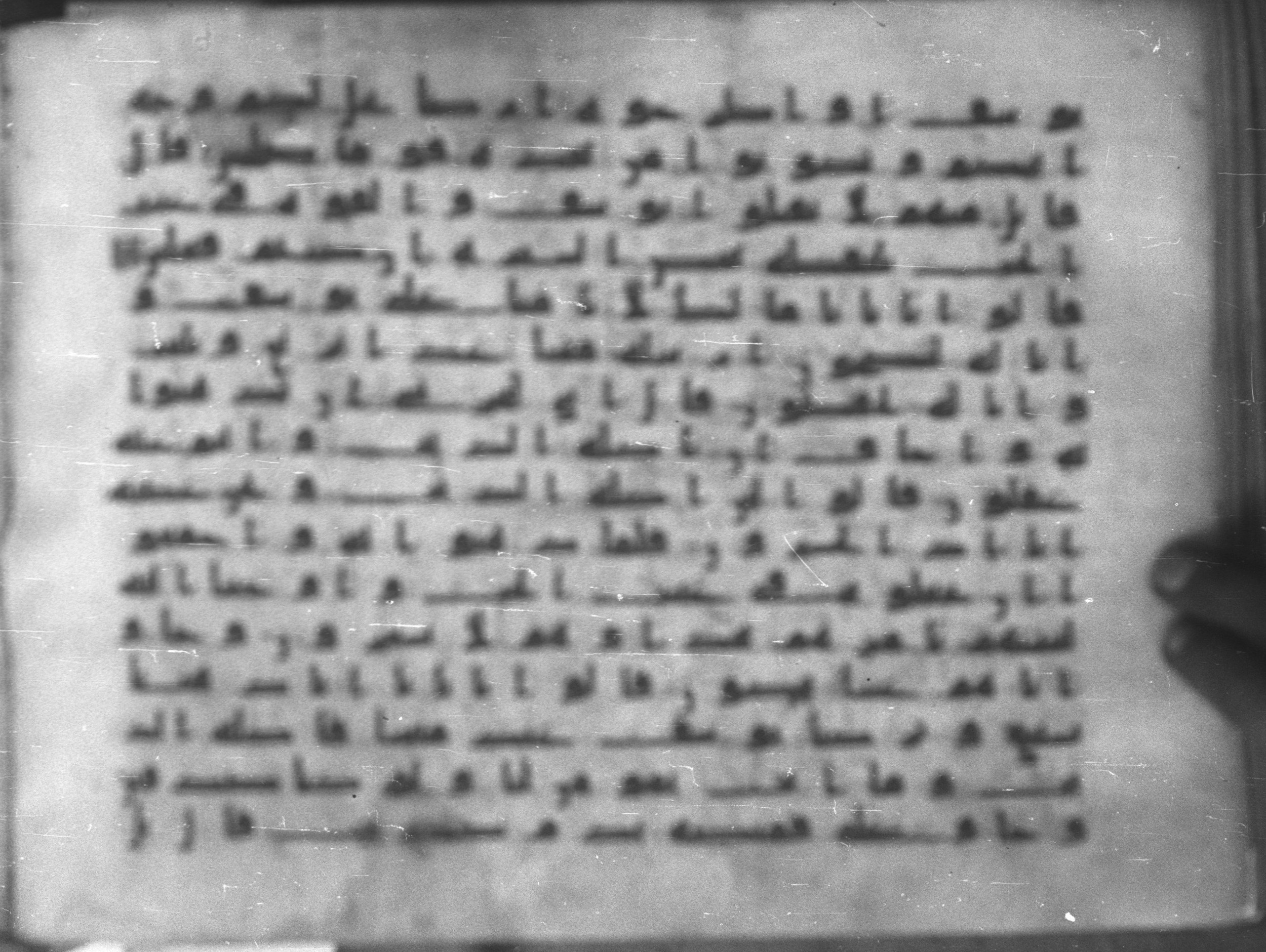 Topkapı Palace Museum, Saray 50395 (Scan 1), in Kūfī D IV script, showing Surah 12:13 from Mid 8th to Late 9th Century AD found in Unknown, currently housed at Topkapı Palace Museum (Topkapı Sarayı Müzesi), Istanbul, Turkey