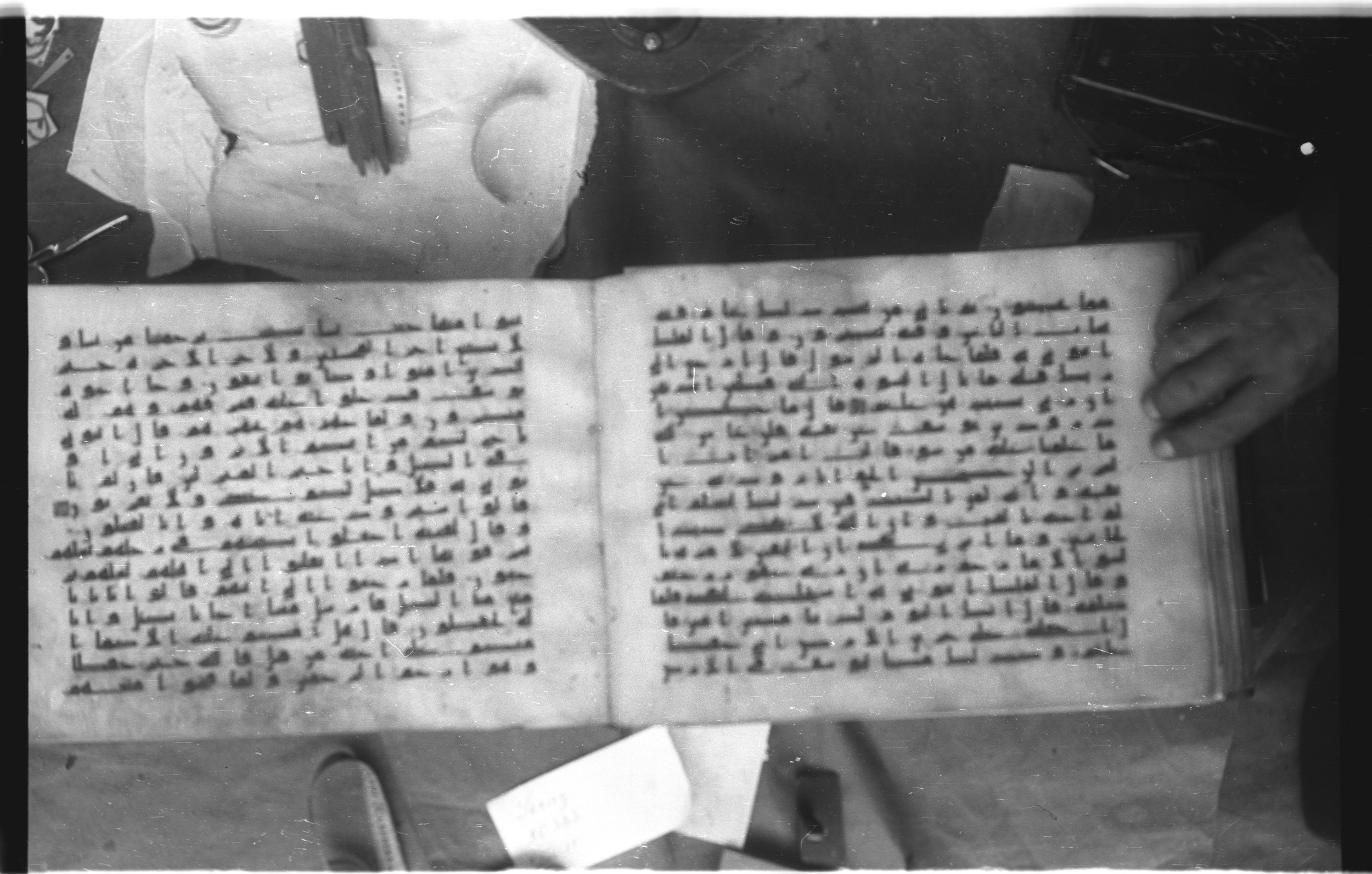 Topkapı Palace Museum, Saray 50395 (Scan 2), in Kūfī D IV script, showing Surah 12:49 from Mid 8th to Late 9th Century AD found in Unknown, currently housed at Topkapı Palace Museum (Topkapı Sarayı Müzesi), Istanbul, Turkey