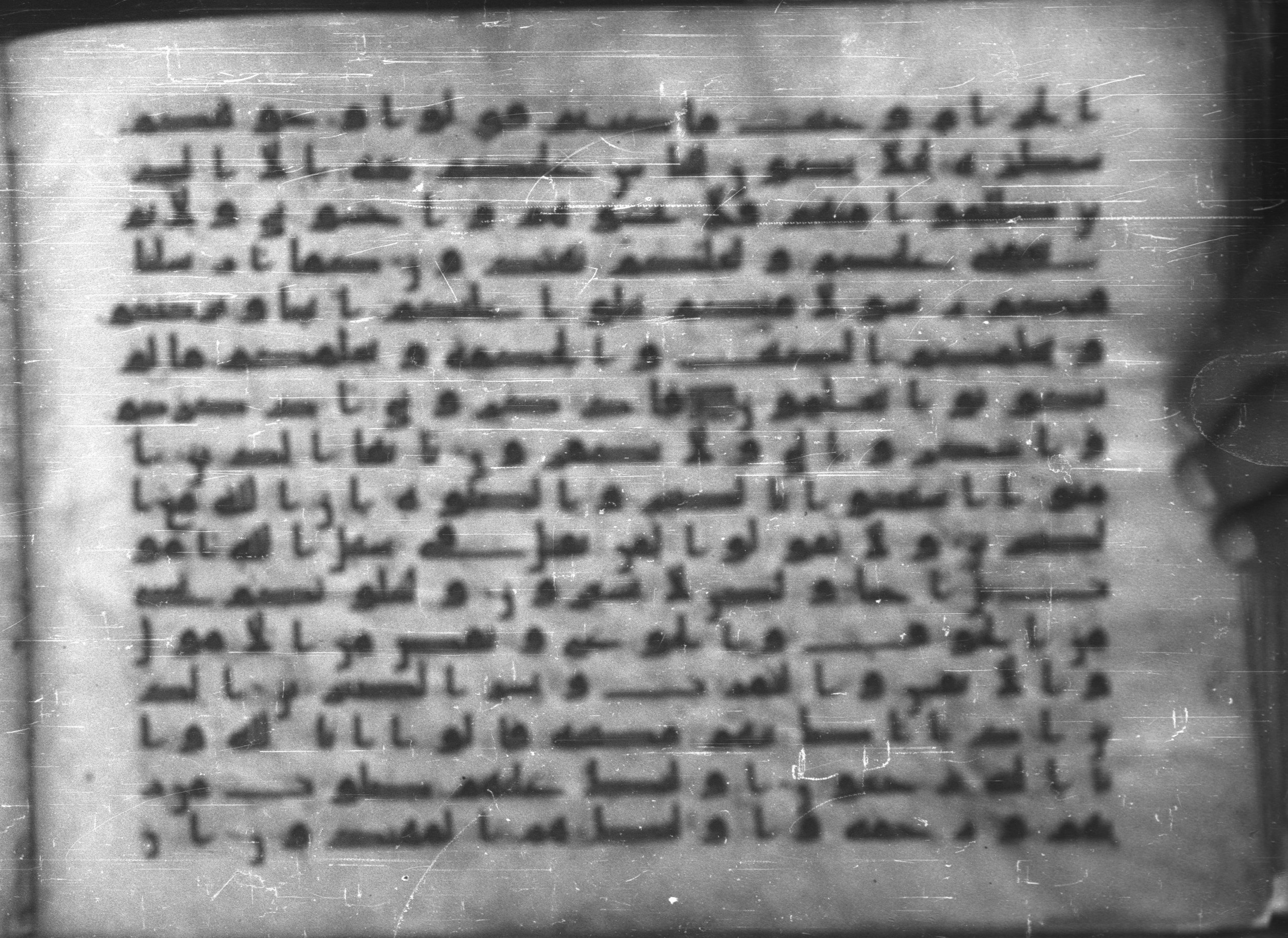 Topkapı Palace Museum, Saray 50395 (Scan 1), in Kūfī D IV script, showing Surah 2:151 from Mid 8th to Late 9th Century AD found in Unknown, currently housed at Topkapı Palace Museum (Topkapı Sarayı Müzesi), Istanbul, Turkey