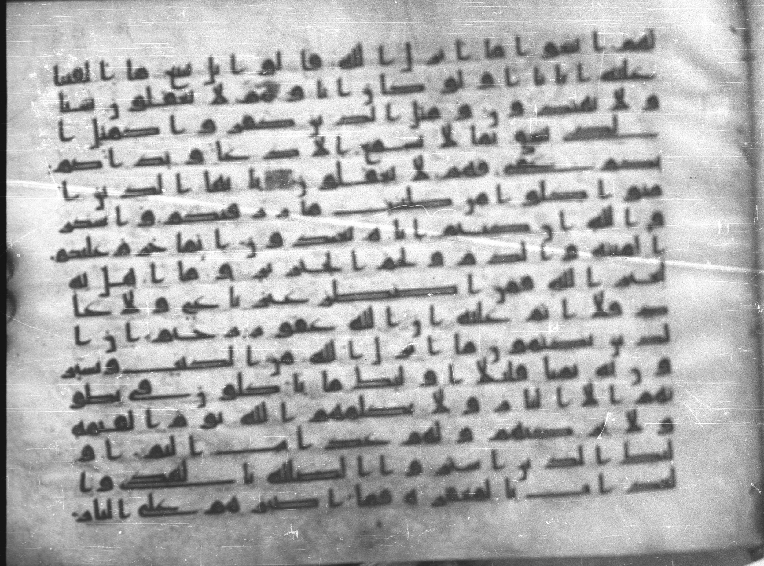 Topkapı Palace Museum, Saray 50395, in Kūfī D IV script, showing Surah 2:175 from Mid 8th to Late 9th Century AD found in Unknown, currently housed at Topkapı Palace Museum (Topkapı Sarayı Müzesi), Istanbul, Turkey