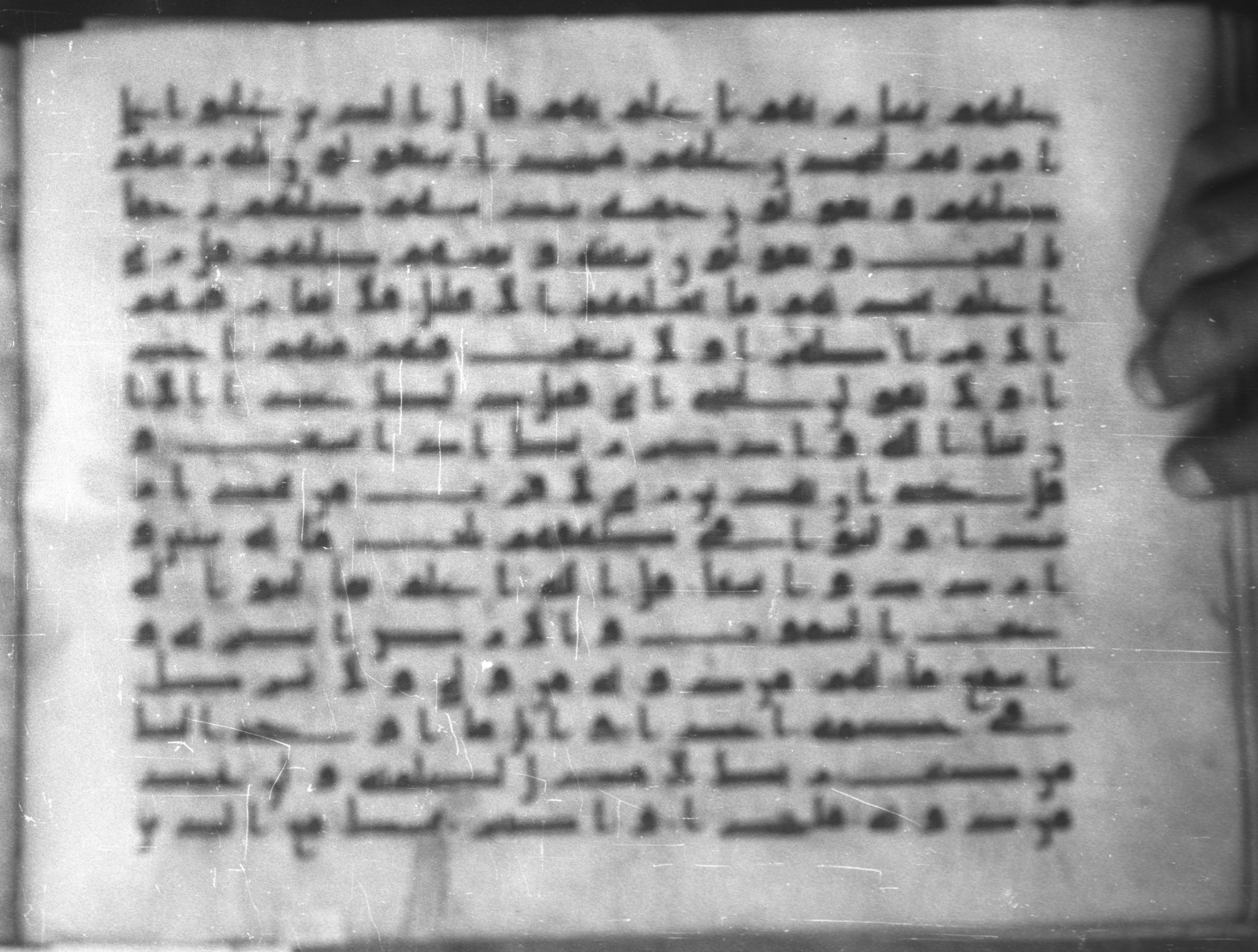 Topkapı Palace Museum, Saray 50395 (Scan 2), in Kūfī D IV script, showing Surah 18:21 from Mid 8th to Late 9th Century AD found in Unknown, currently housed at Topkapı Palace Museum (Topkapı Sarayı Müzesi), Istanbul, Turkey