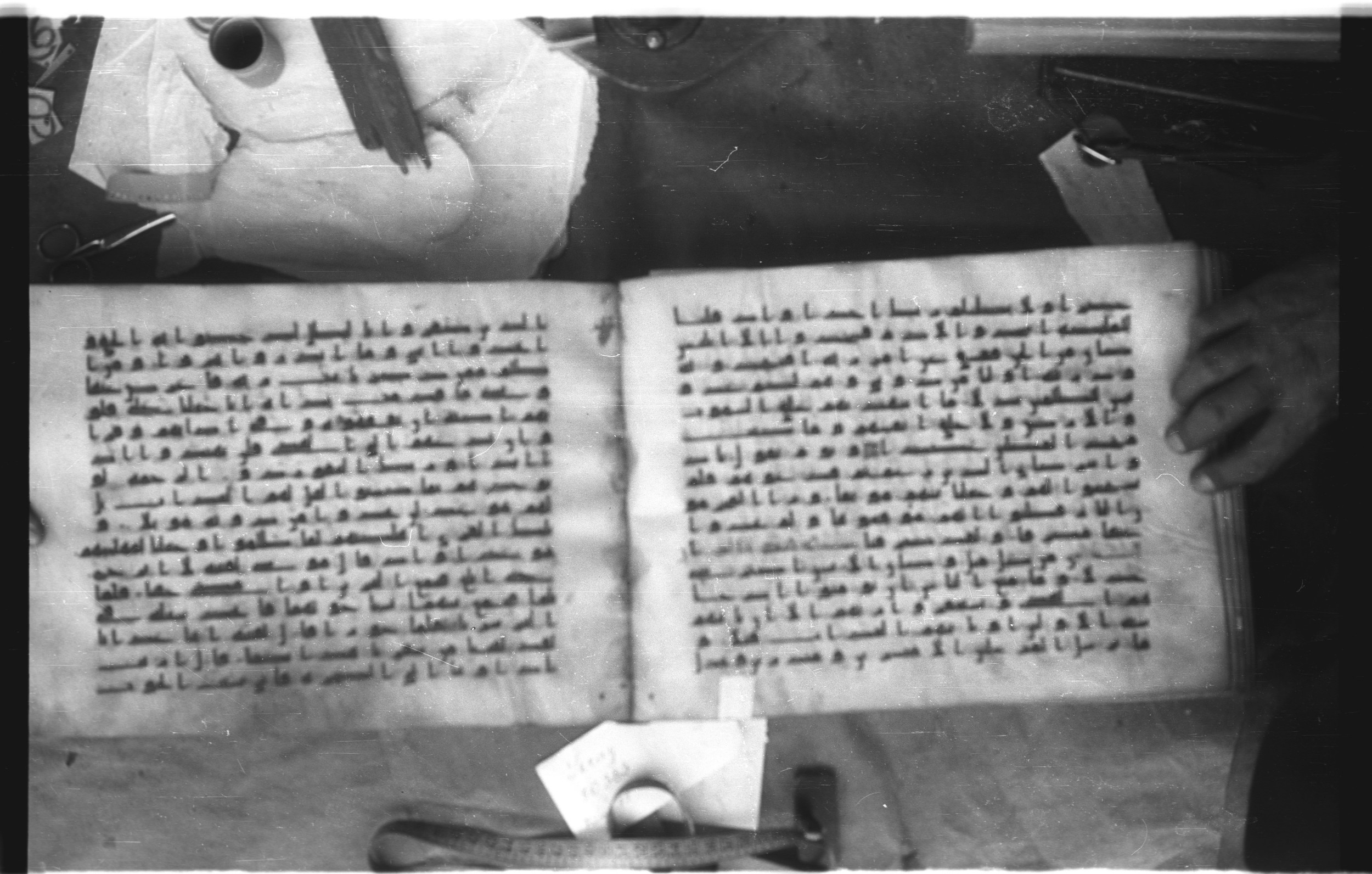 Topkapı Palace Museum, Saray 50395 (Scan 3), in Kūfī D IV script, showing Surah 18:49 from Mid 8th to Late 9th Century AD found in Unknown, currently housed at Topkapı Palace Museum (Topkapı Sarayı Müzesi), Istanbul, Turkey