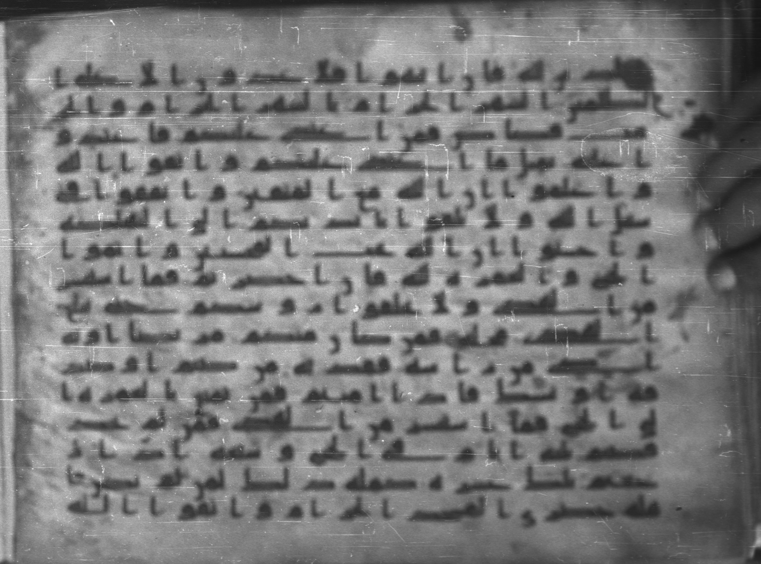 Topkapı Palace Museum, Saray 50395 (Scan 1), in Kūfī D IV script, showing Surah 2:196 from Mid 8th to Late 9th Century AD found in Unknown, currently housed at Topkapı Palace Museum (Topkapı Sarayı Müzesi), Istanbul, Turkey