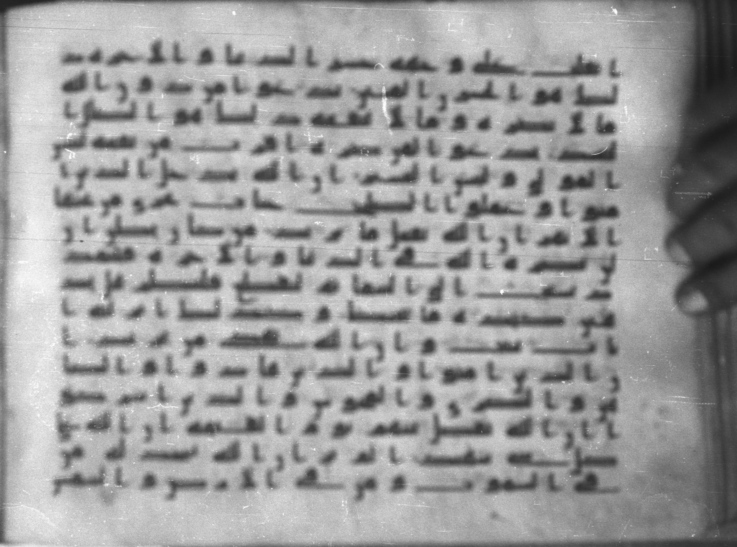 Topkapı Palace Museum, Saray 50395 (Scan 3), in Kūfī D IV script, showing Surah 21:76 from Mid 8th to Late 9th Century AD found in Unknown, currently housed at Topkapı Palace Museum (Topkapı Sarayı Müzesi), Istanbul, Turkey