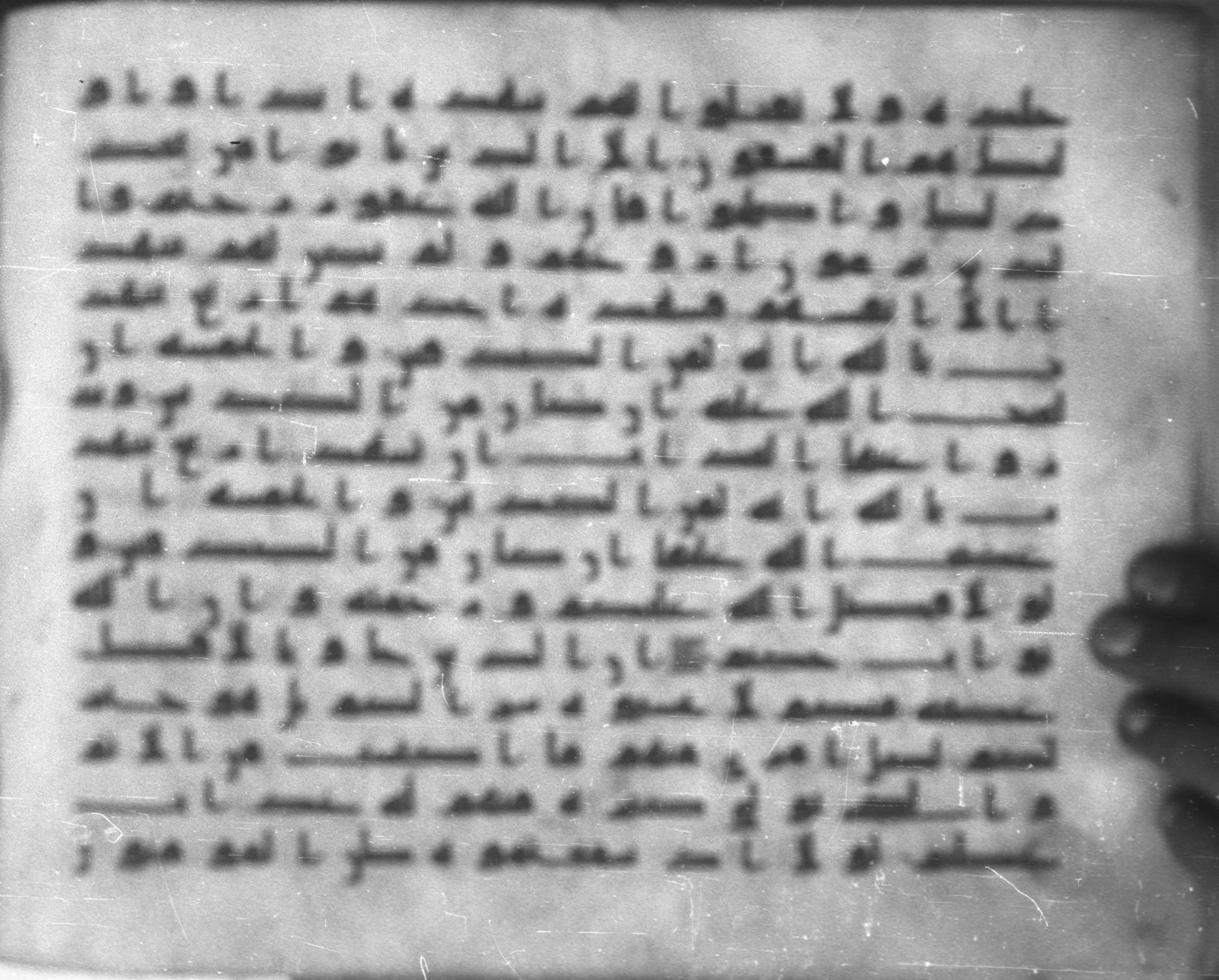 Topkapı Palace Museum, Saray 50395 (Scan 2), in Kūfī D IV script, showing Surah 24:4 from Mid 8th to Late 9th Century AD found in Unknown, currently housed at Topkapı Palace Museum (Topkapı Sarayı Müzesi), Istanbul, Turkey