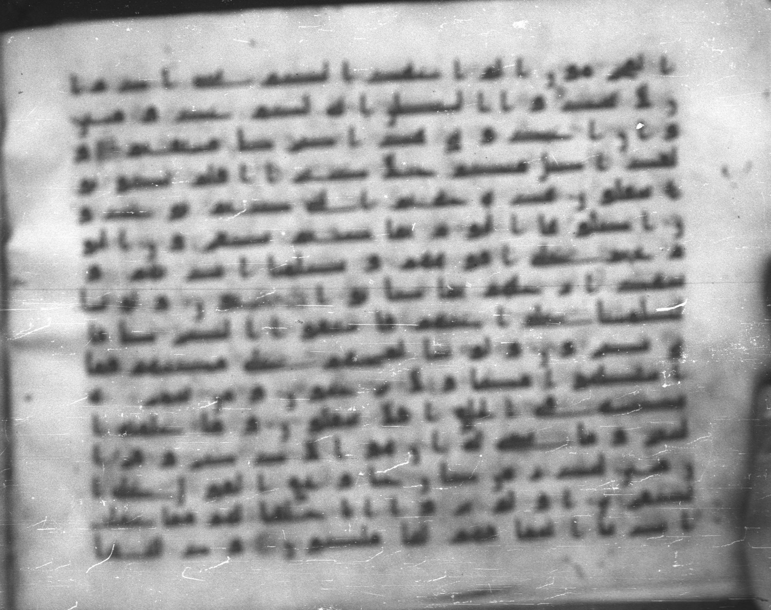 Topkapı Palace Museum, Saray 50395 (Scan 1), in Kūfī D IV script, showing Surah 36:64 from Mid 8th to Late 9th Century AD found in Unknown, currently housed at Topkapı Palace Museum (Topkapı Sarayı Müzesi), Istanbul, Turkey