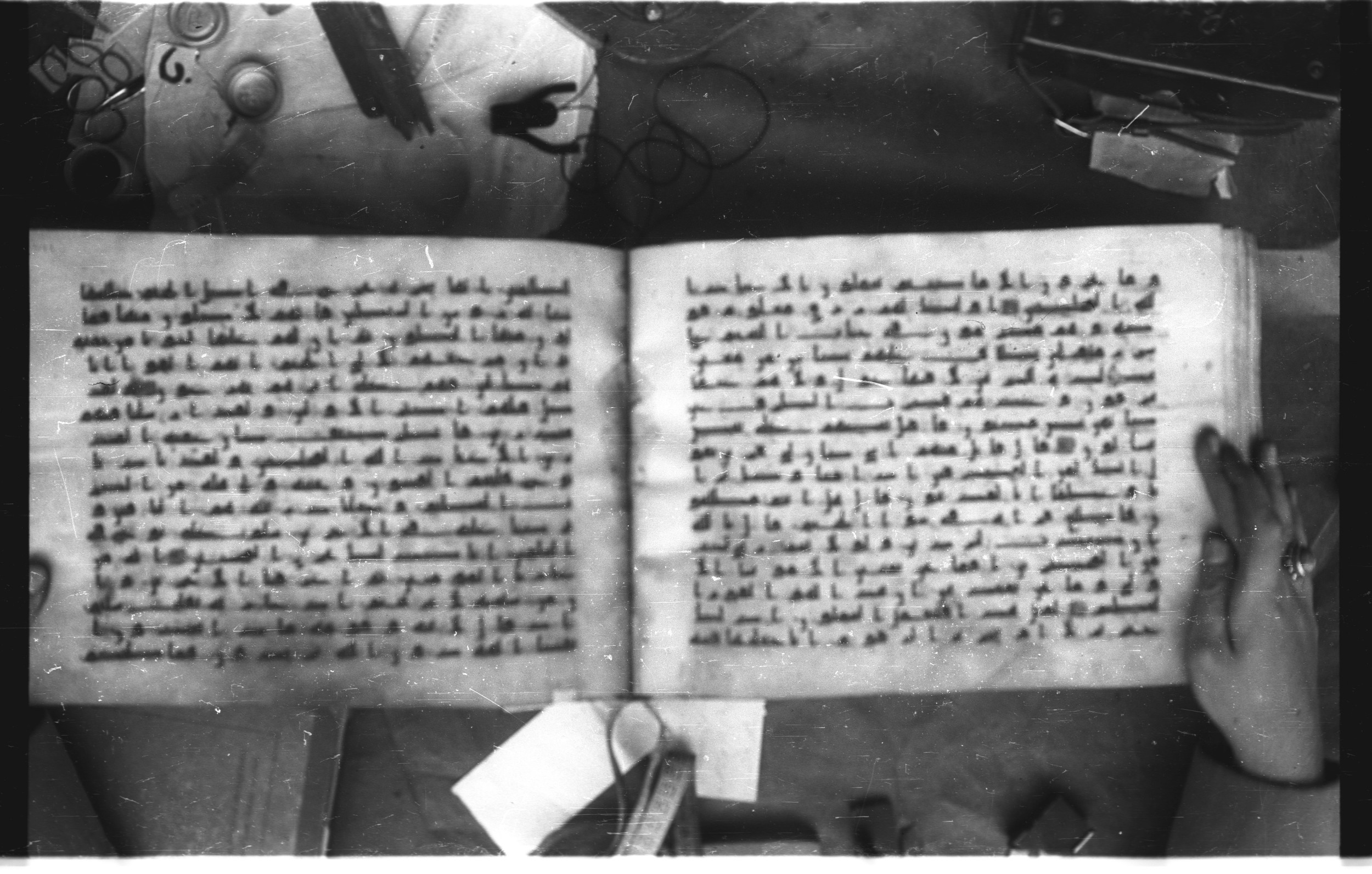Topkapı Palace Museum, Saray 50395 (Scan 2), in Kūfī D IV script, showing Surah 37:49 from Mid 8th to Late 9th Century AD found in Unknown, currently housed at Topkapı Palace Museum (Topkapı Sarayı Müzesi), Istanbul, Turkey