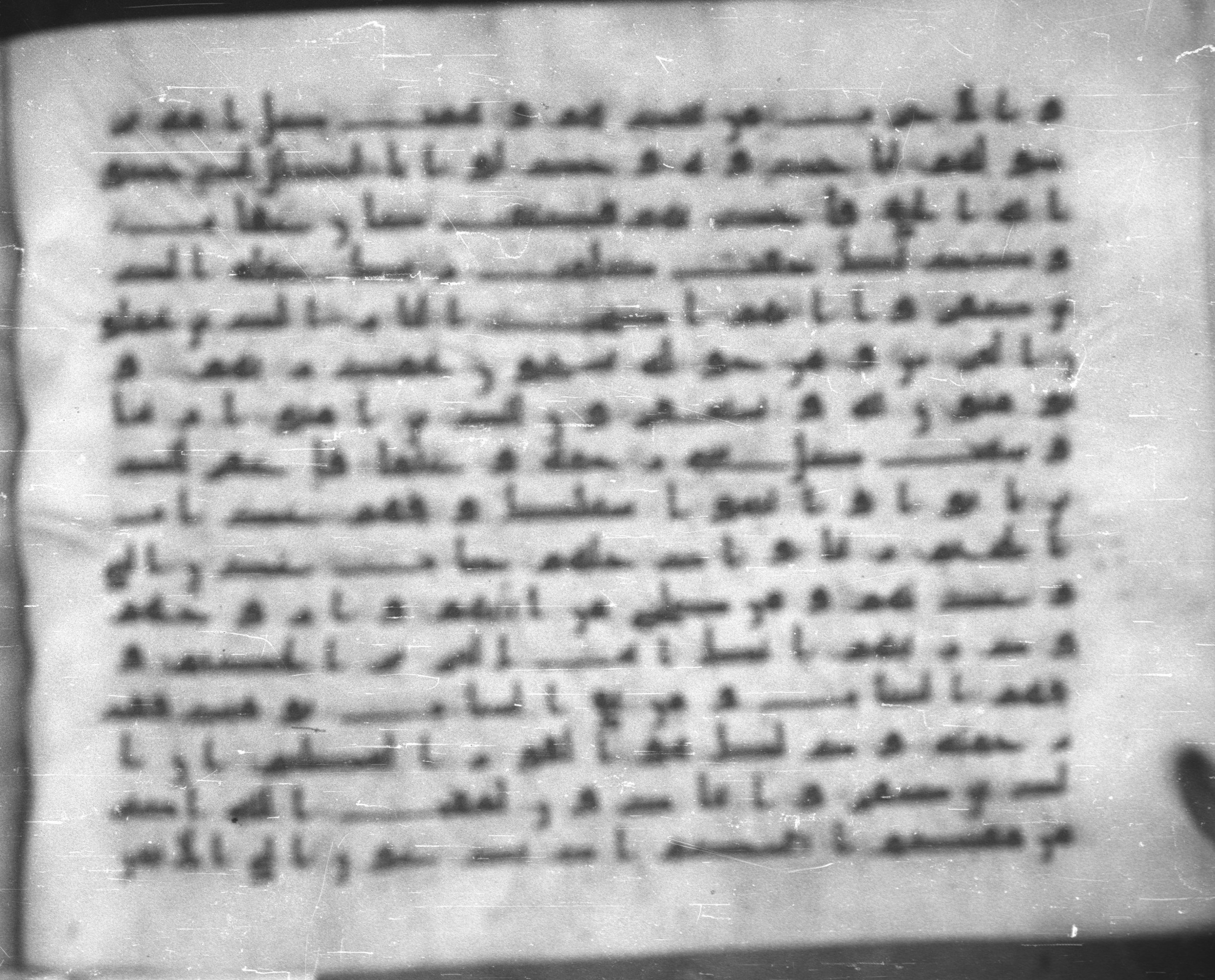 Topkapı Palace Museum, Saray 50395 (Scan 1), in Kūfī D IV script, showing Surah 40:8 from Mid 8th to Late 9th Century AD found in Unknown, currently housed at Topkapı Palace Museum (Topkapı Sarayı Müzesi), Istanbul, Turkey