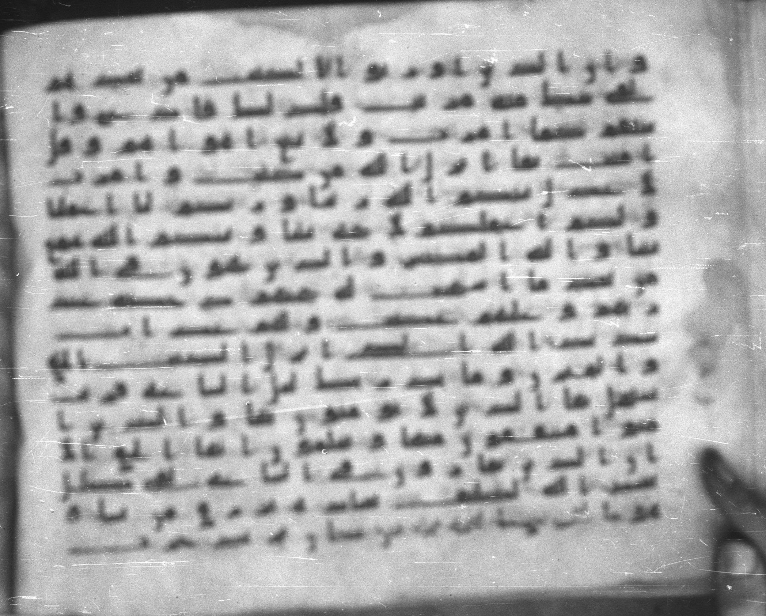 Topkapı Palace Museum, Saray 50395 (Scan 1), in Kūfī D IV script, showing Surah 42:23 from Mid 8th to Late 9th Century AD found in Unknown, currently housed at Topkapı Palace Museum (Topkapı Sarayı Müzesi), Istanbul, Turkey