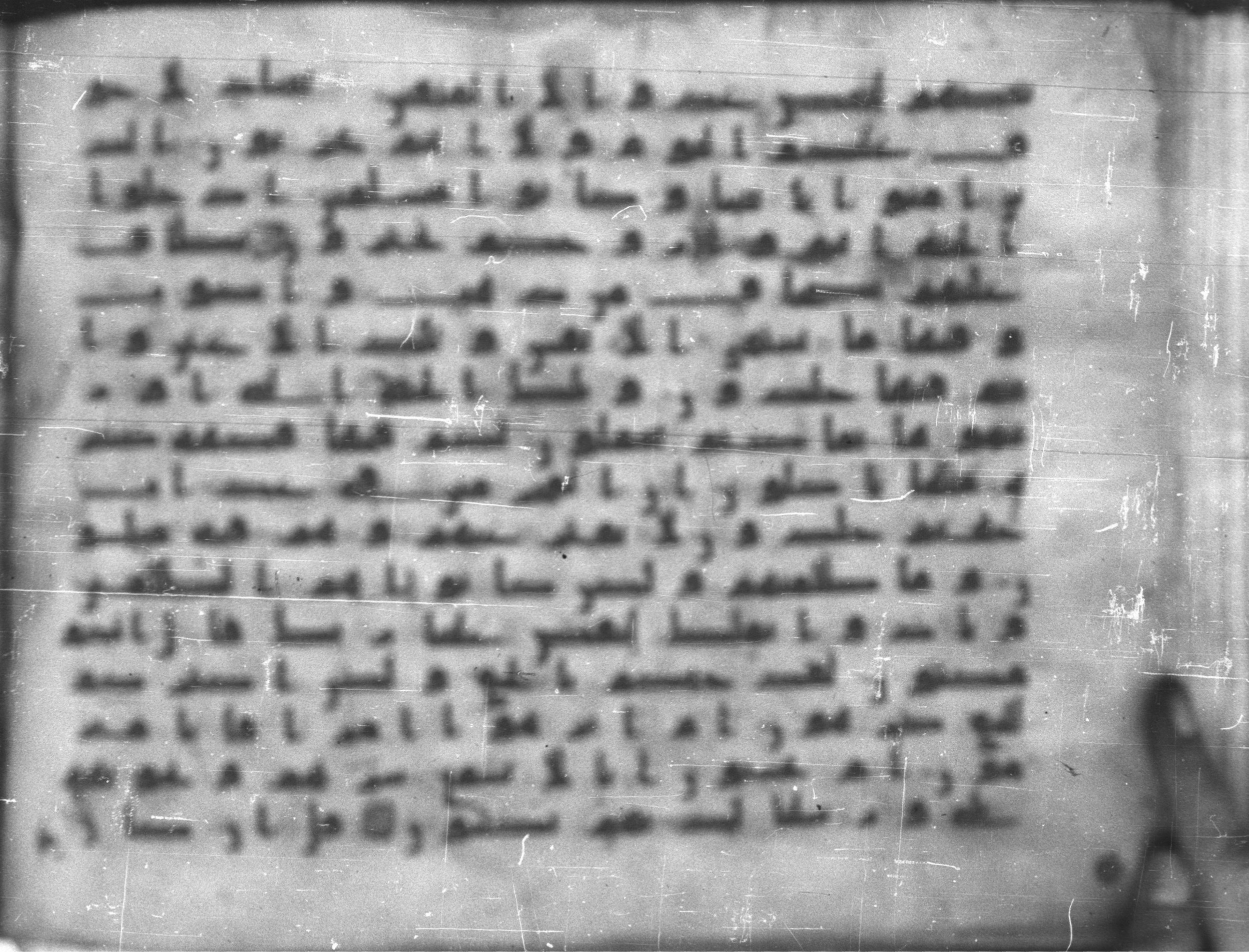 Topkapı Palace Museum, Saray 50395 (Scan 1), in Kūfī D IV script, showing Surah 43:71 from Mid 8th to Late 9th Century AD found in Unknown, currently housed at Topkapı Palace Museum (Topkapı Sarayı Müzesi), Istanbul, Turkey