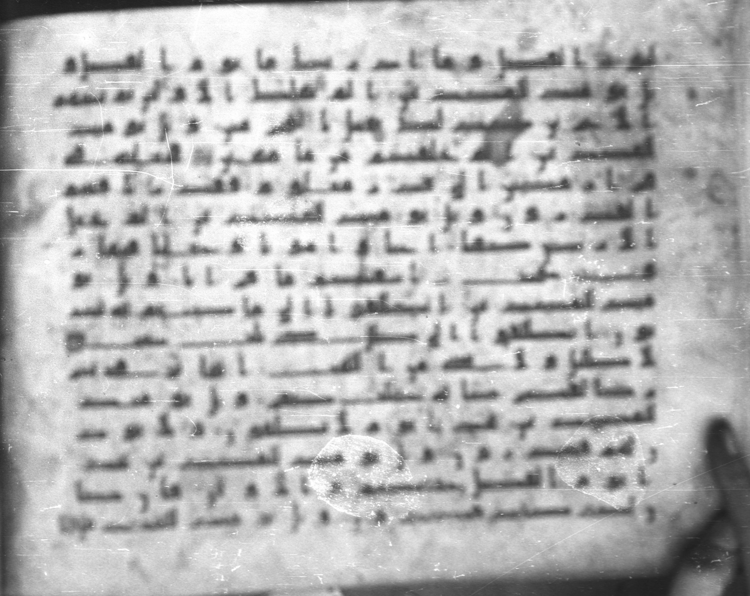 Topkapı Palace Museum, Saray 50395 (Scan 1), in Kūfī D IV script, showing Surah 77:21 from Mid 8th to Late 9th Century AD found in Unknown, currently housed at Topkapı Palace Museum (Topkapı Sarayı Müzesi), Istanbul, Turkey