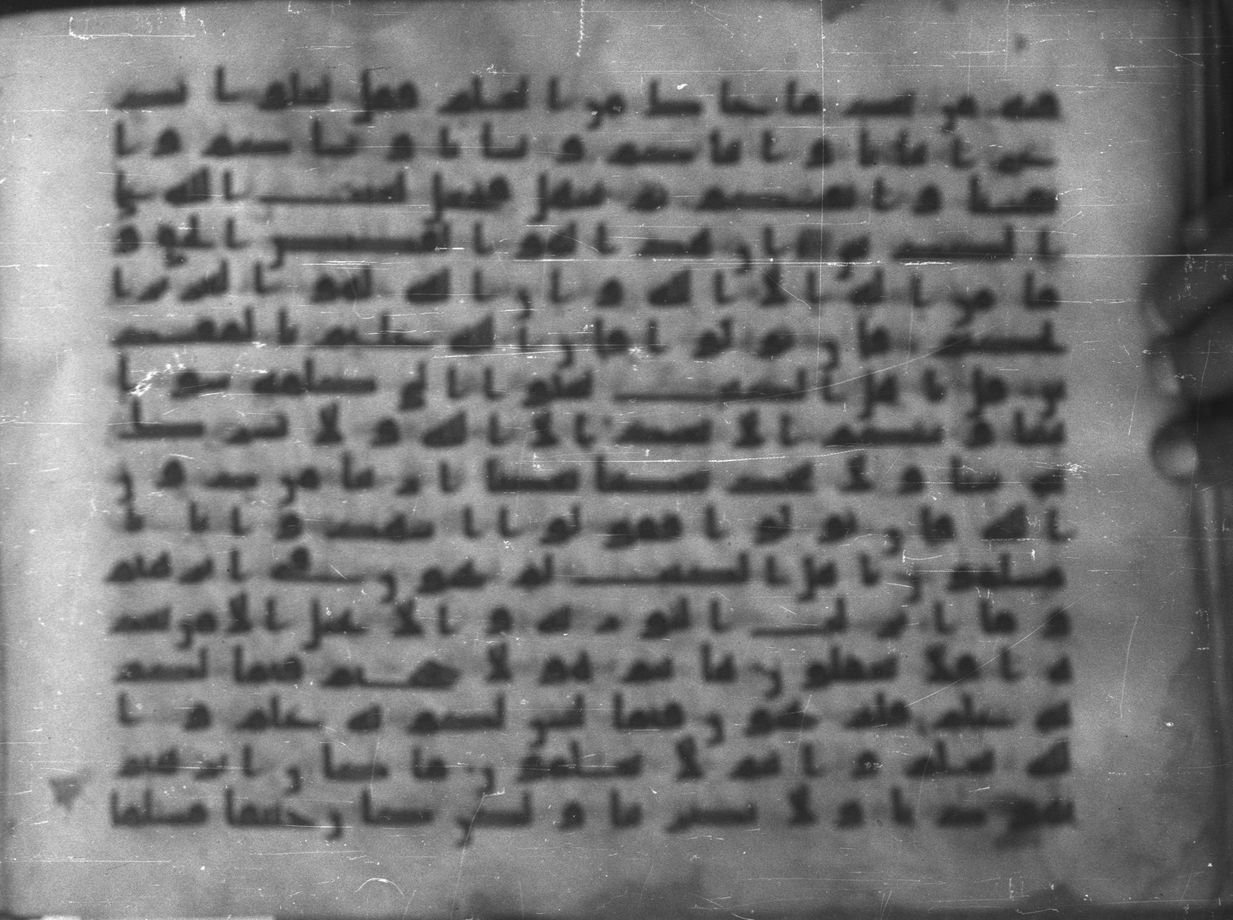 Topkapı Palace Museum, Saray 50395 (Scan 1), in Kūfī D IV script, showing Surah 3:63 from Mid 8th to Late 9th Century AD found in Unknown, currently housed at Topkapı Palace Museum (Topkapı Sarayı Müzesi), Istanbul, Turkey