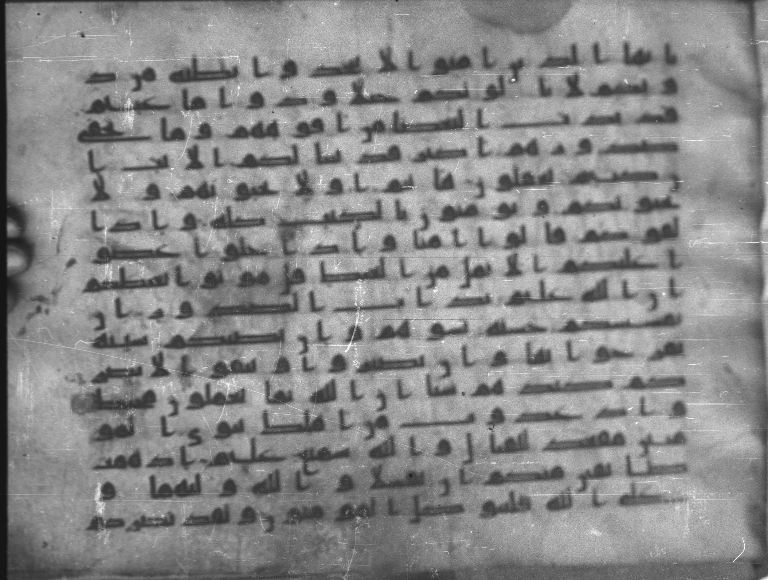 Topkapı Palace Museum, Saray 50395, in Kūfī D IV script, showing Surah 3:119 from Mid 8th to Late 9th Century AD found in Unknown, currently housed at Topkapı Palace Museum (Topkapı Sarayı Müzesi), Istanbul, Turkey