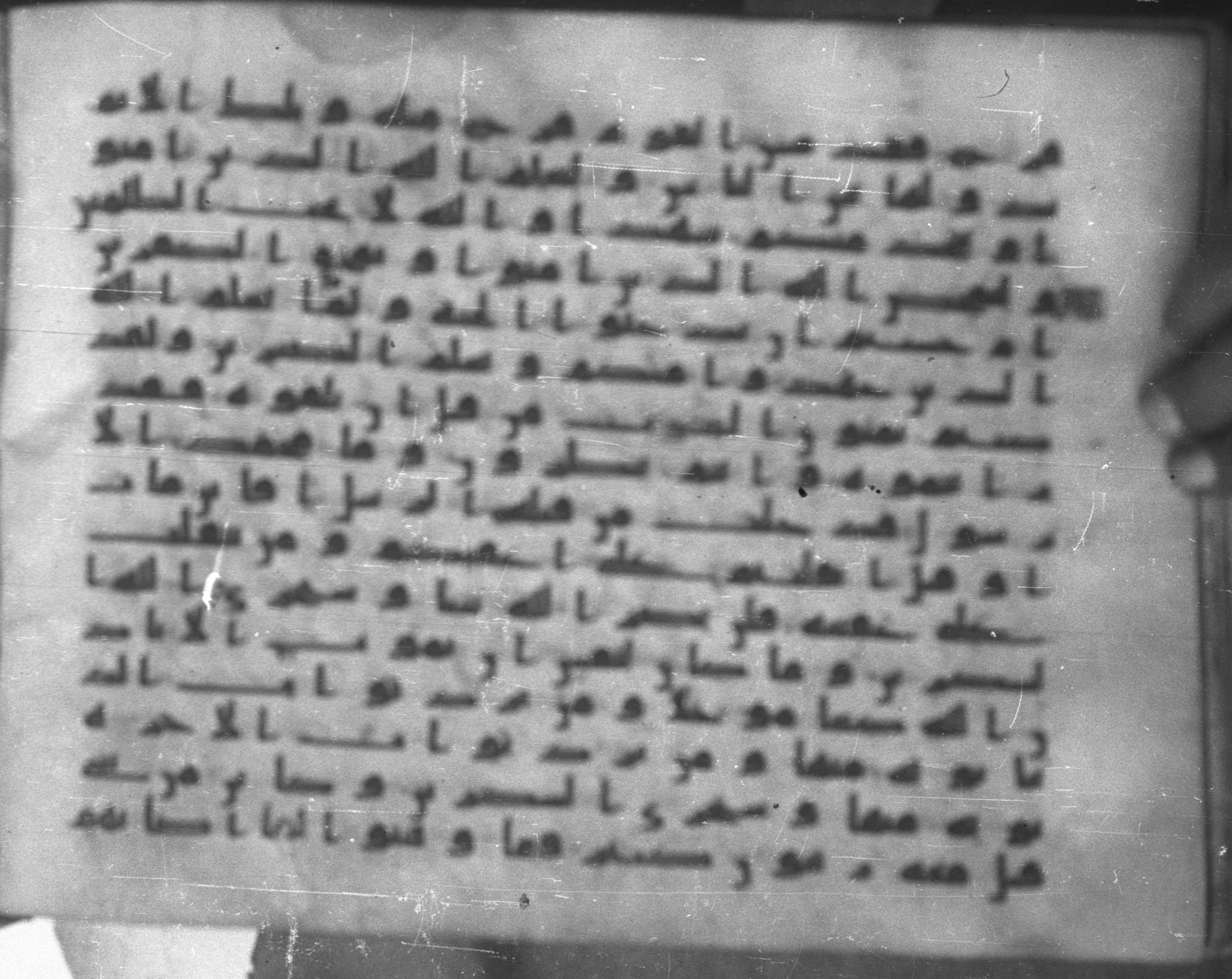 Topkapı Palace Museum, Saray 50395 (Scan 1), in Kūfī D IV script, showing Surah 3:141 from Mid 8th to Late 9th Century AD found in Unknown, currently housed at Topkapı Palace Museum (Topkapı Sarayı Müzesi), Istanbul, Turkey