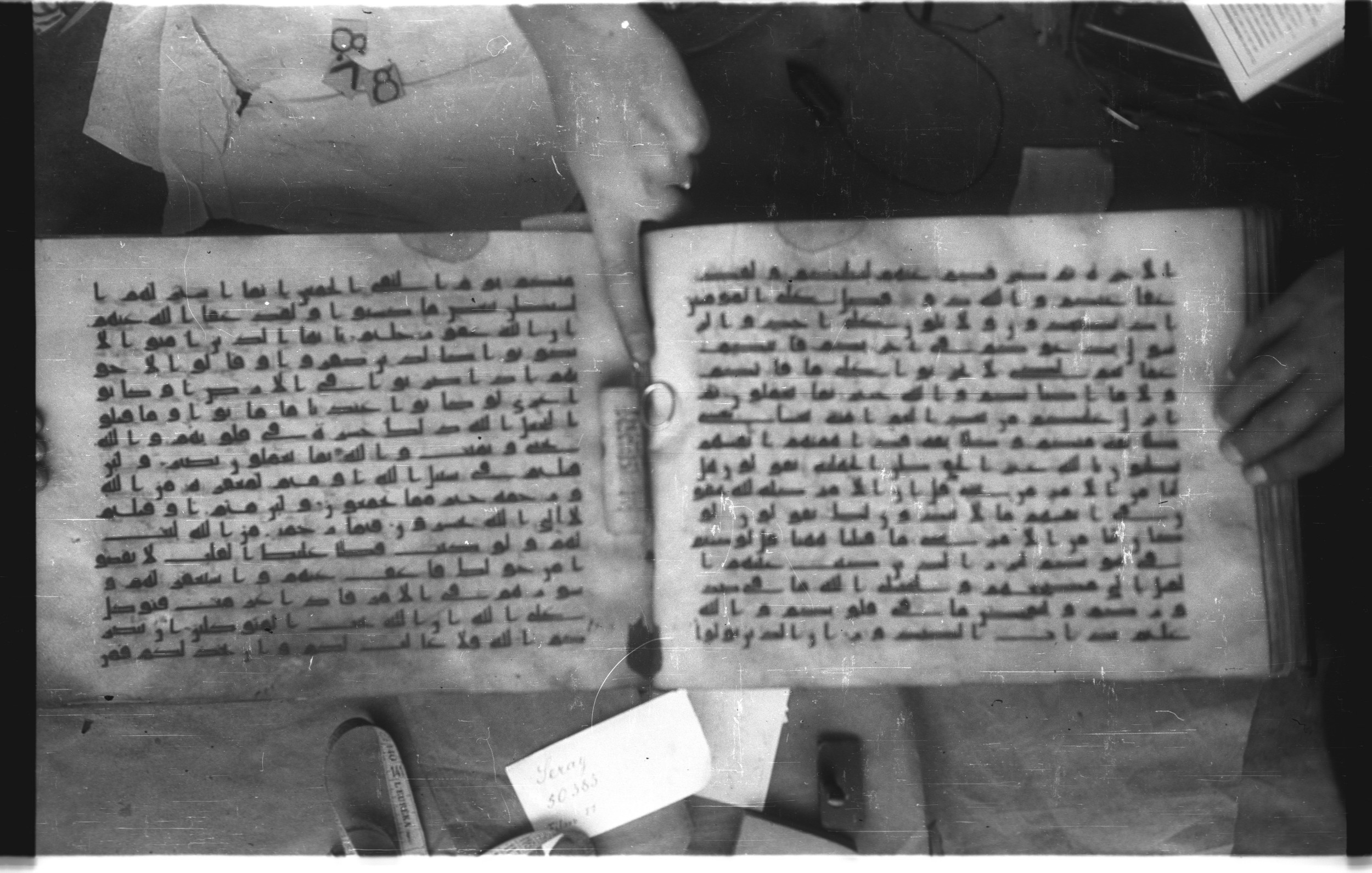 Topkapı Palace Museum, Saray 50395 (Scan 3), in Kūfī D IV script, showing Surah 3:152 from Mid 8th to Late 9th Century AD found in Unknown, currently housed at Topkapı Palace Museum (Topkapı Sarayı Müzesi), Istanbul, Turkey