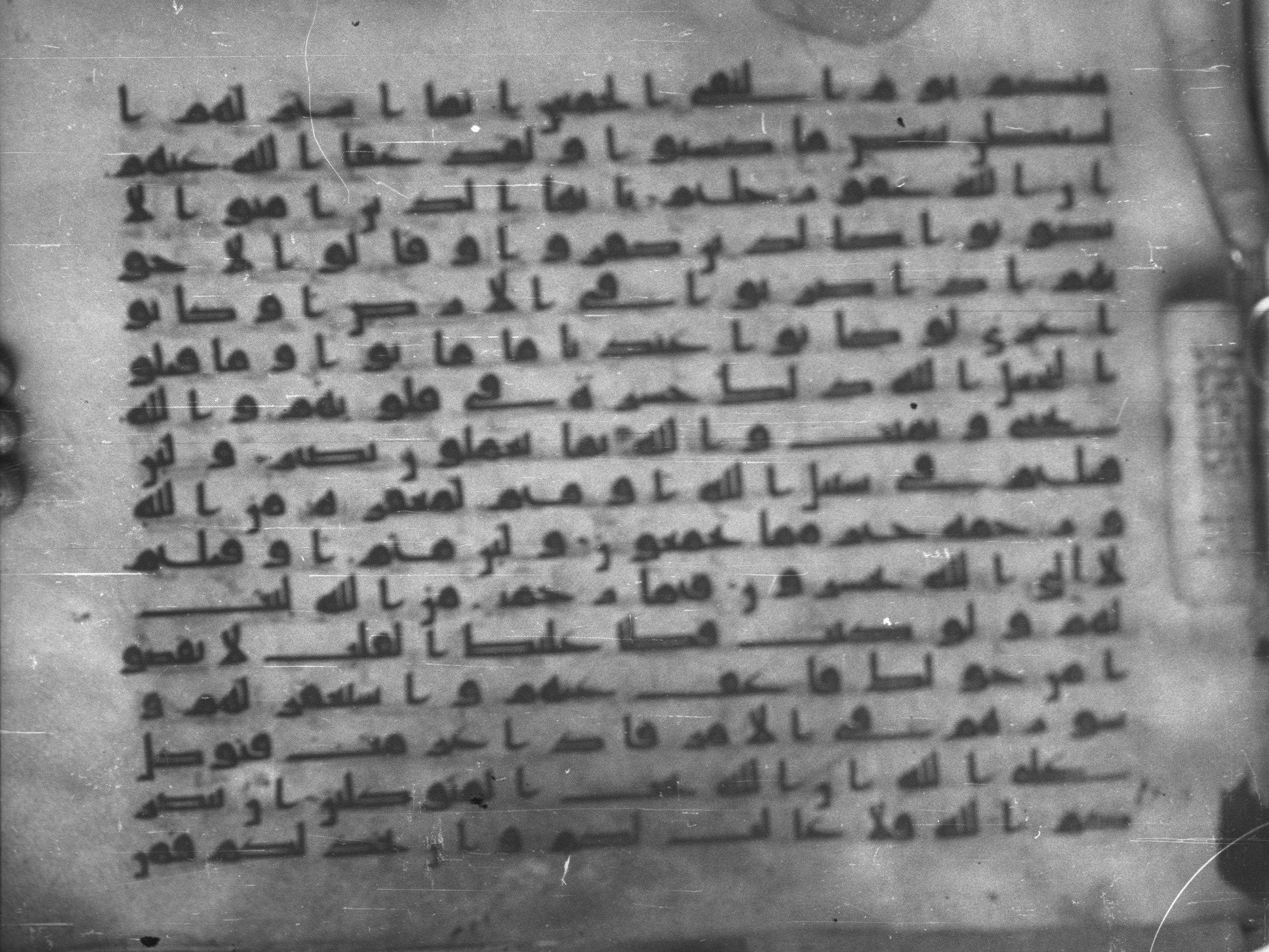 Topkapı Palace Museum, Saray 50395, in Kūfī D IV script, showing Surah 3:159 from Mid 8th to Late 9th Century AD found in Unknown, currently housed at Topkapı Palace Museum (Topkapı Sarayı Müzesi), Istanbul, Turkey