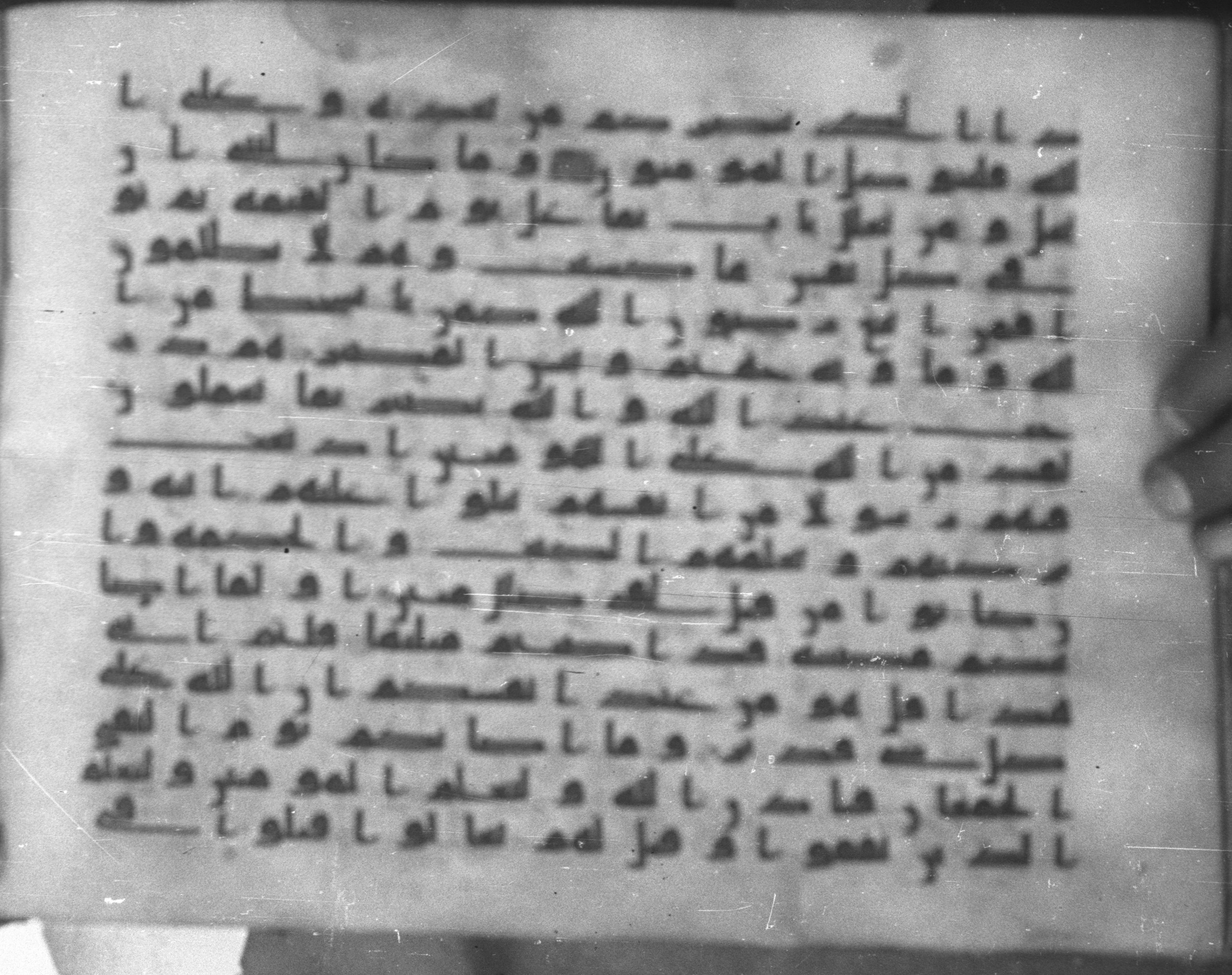 Topkapı Palace Museum, Saray 50395 (Scan 1), in Kūfī D IV script, showing Surah 3:166 from Mid 8th to Late 9th Century AD found in Unknown, currently housed at Topkapı Palace Museum (Topkapı Sarayı Müzesi), Istanbul, Turkey